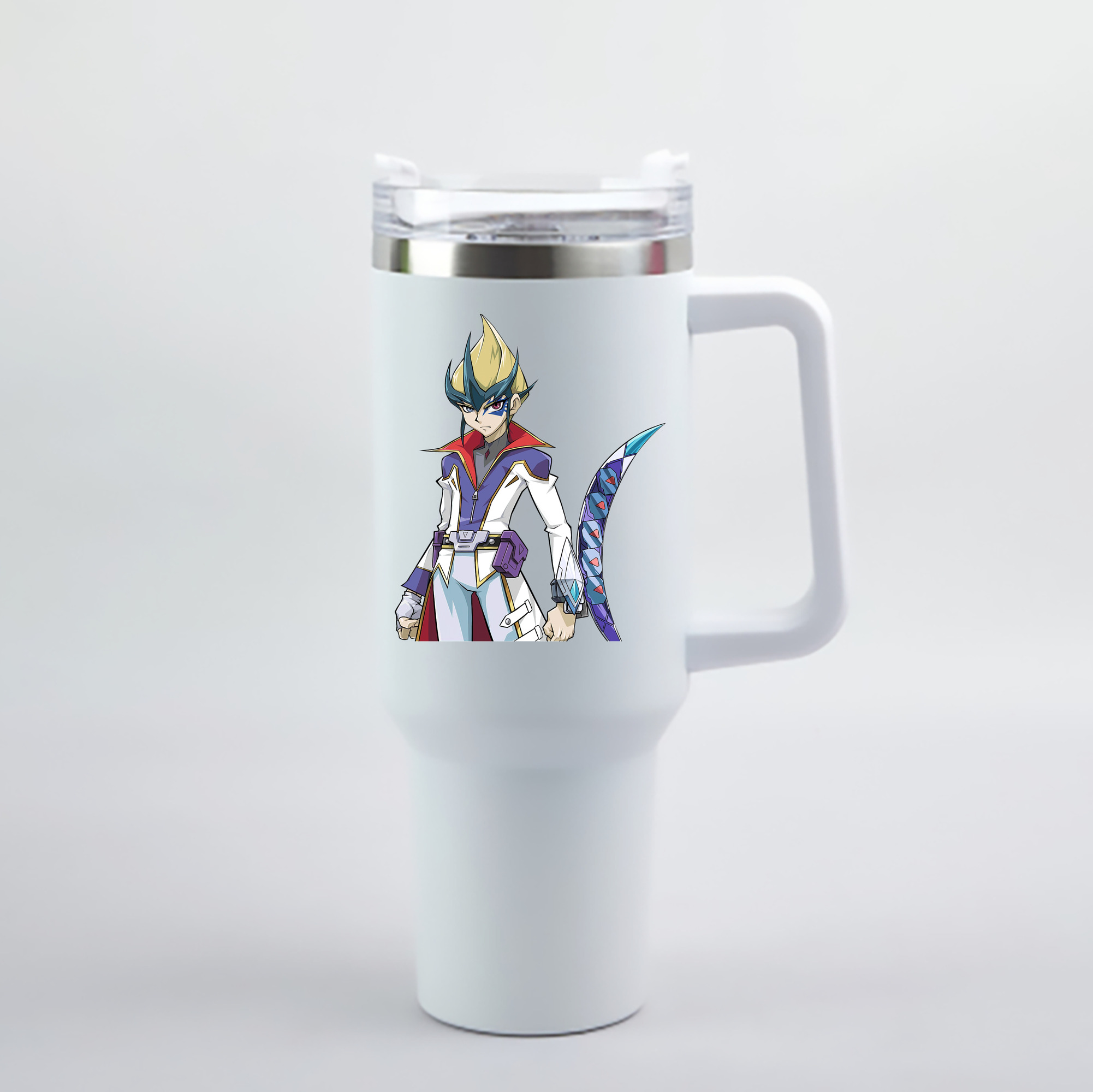 （画像用） 遊☆戯☆王 Yu-Gi-Oh! 1200mL車用タンブラー - クリスタルステッカー（プラスチックストロー付き）