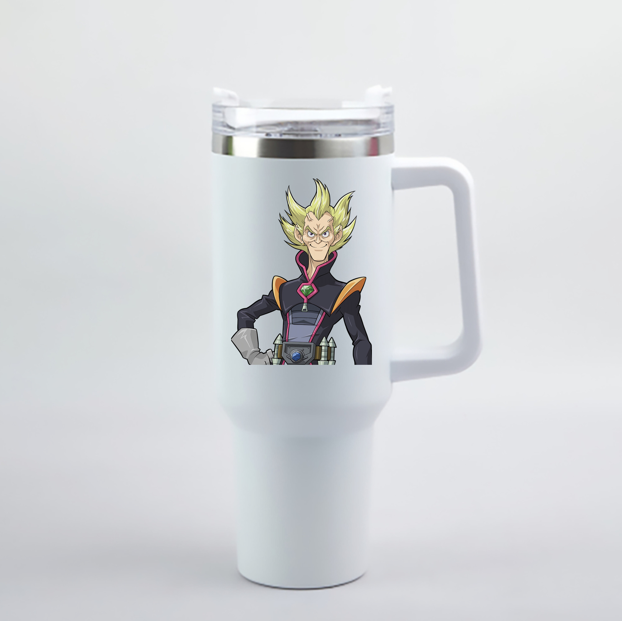 （画像用） 遊☆戯☆王 Yu-Gi-Oh! 1200mL車用タンブラー - クリスタルステッカー（プラスチックストロー付き）