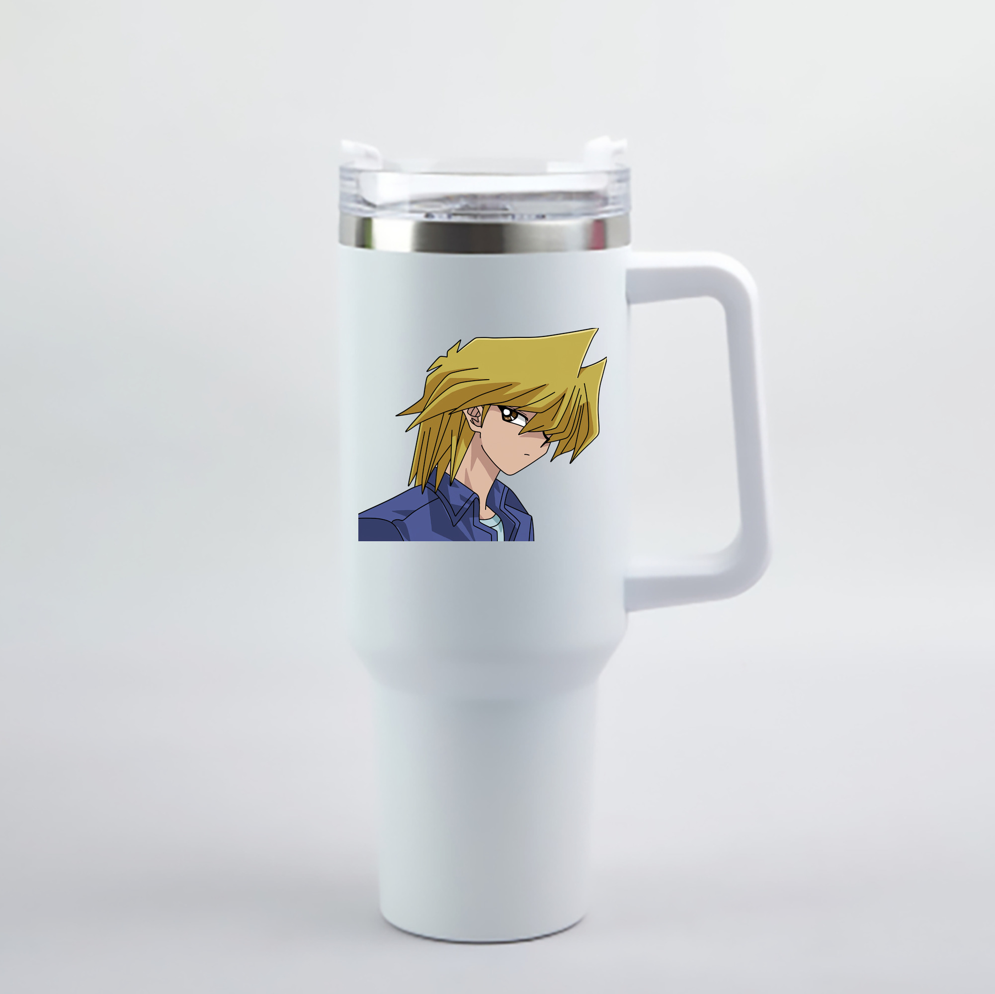 （画像用） 遊☆戯☆王 Yu-Gi-Oh! 1200mL車用タンブラー - クリスタルステッカー（プラスチックストロー付き）