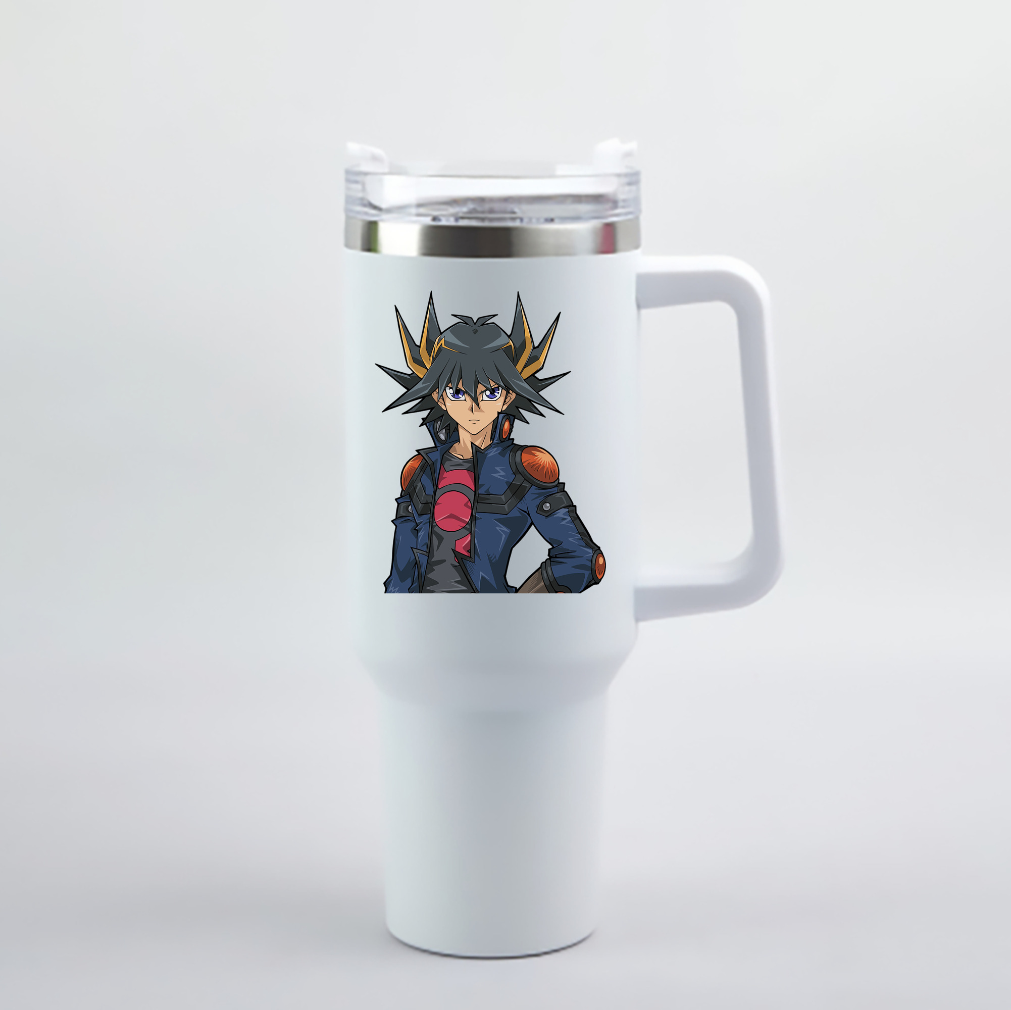 （画像用） 遊☆戯☆王 Yu-Gi-Oh! 1200mL車用タンブラー - クリスタルステッカー（プラスチックストロー付き）