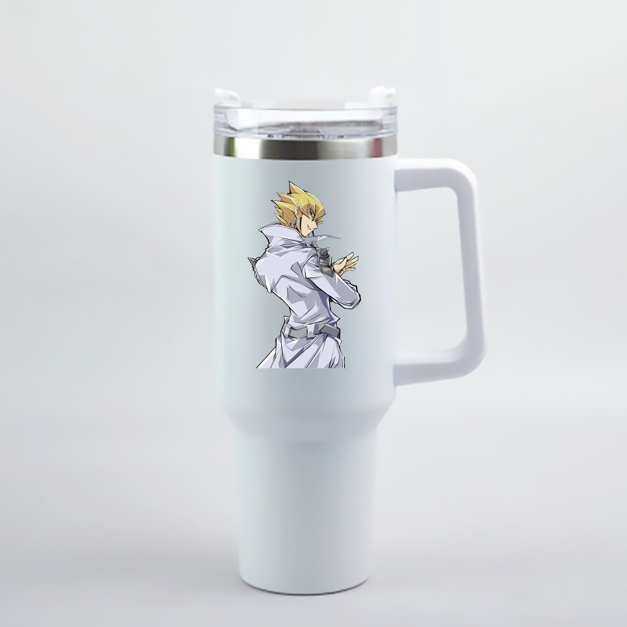 （画像用） 遊☆戯☆王 Yu-Gi-Oh! 1200mL車用タンブラー - クリスタルステッカー（プラスチックストロー付き）