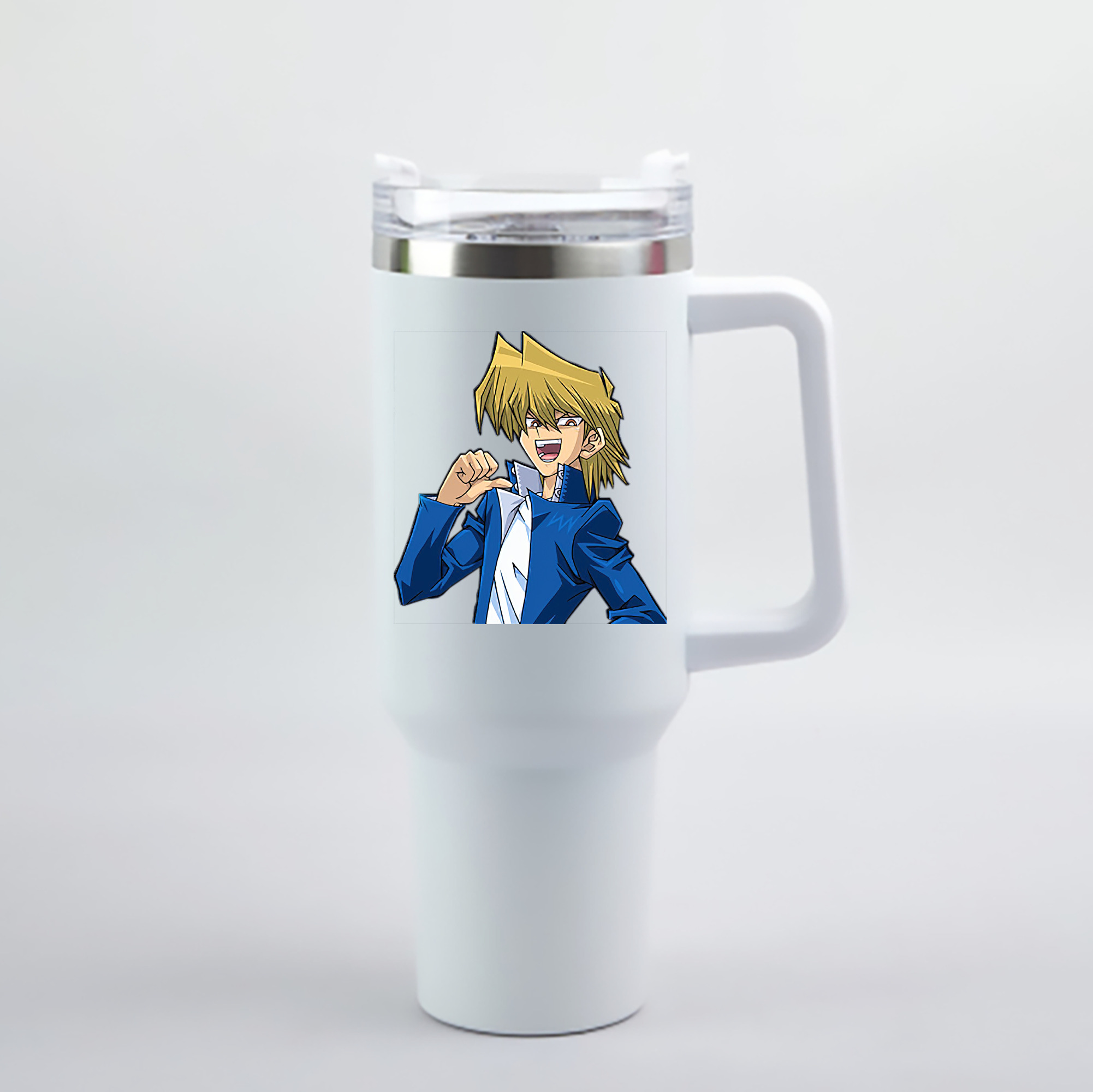 （画像用） 遊☆戯☆王 Yu-Gi-Oh! 1200mL車用タンブラー - クリスタルステッカー（プラスチックストロー付き）