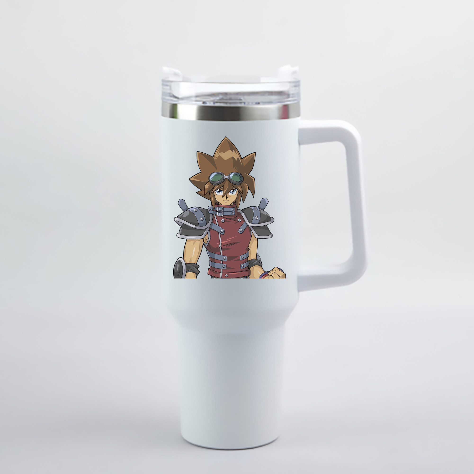 （画像用） 遊☆戯☆王 Yu-Gi-Oh! 1200mL車用タンブラー - クリスタルステッカー（プラスチックストロー付き）
