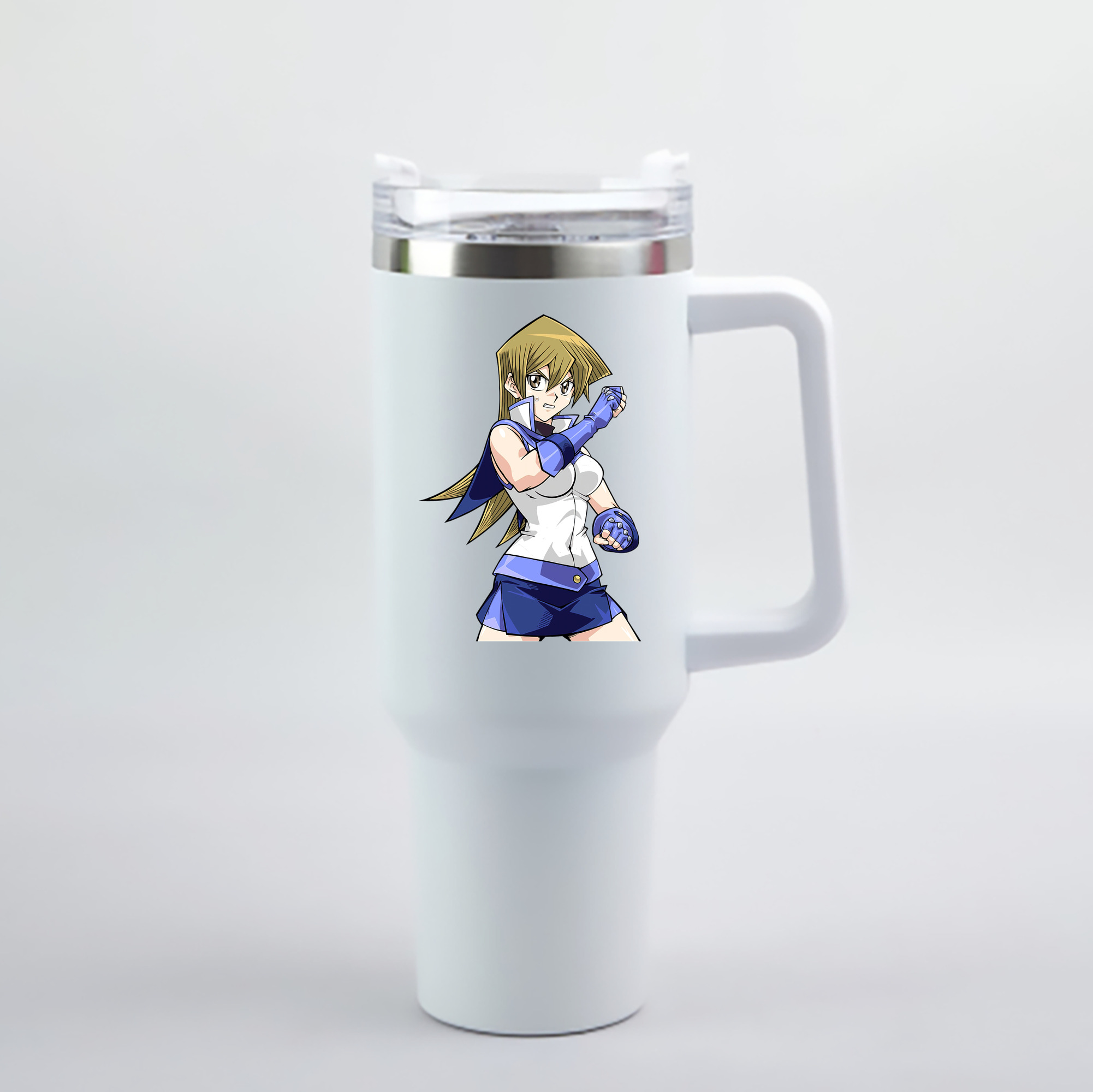 （画像用） 遊☆戯☆王 Yu-Gi-Oh! 1200mL車用タンブラー - クリスタルステッカー（プラスチックストロー付き）