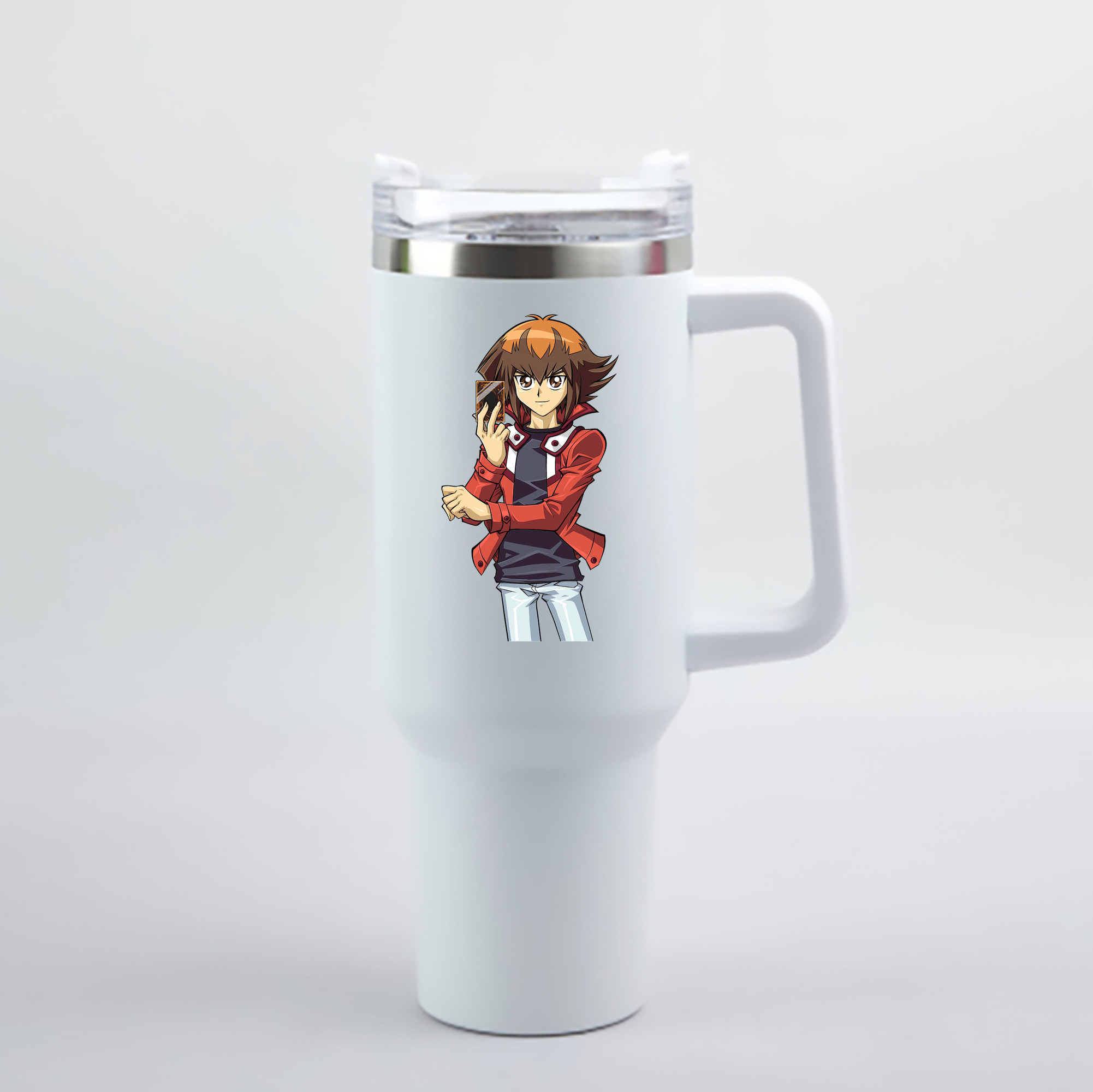 （画像用） 遊☆戯☆王 Yu-Gi-Oh! 1200mL車用タンブラー - クリスタルステッカー（プラスチックストロー付き）