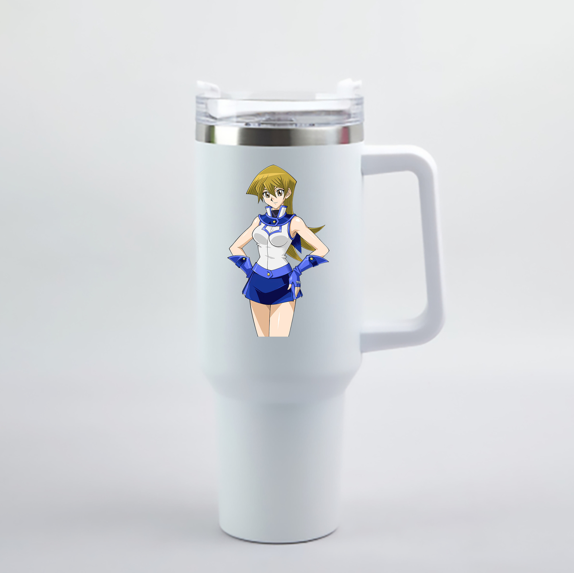 （画像用） 遊☆戯☆王 Yu-Gi-Oh! 1200mL車用タンブラー - クリスタルステッカー（プラスチックストロー付き）