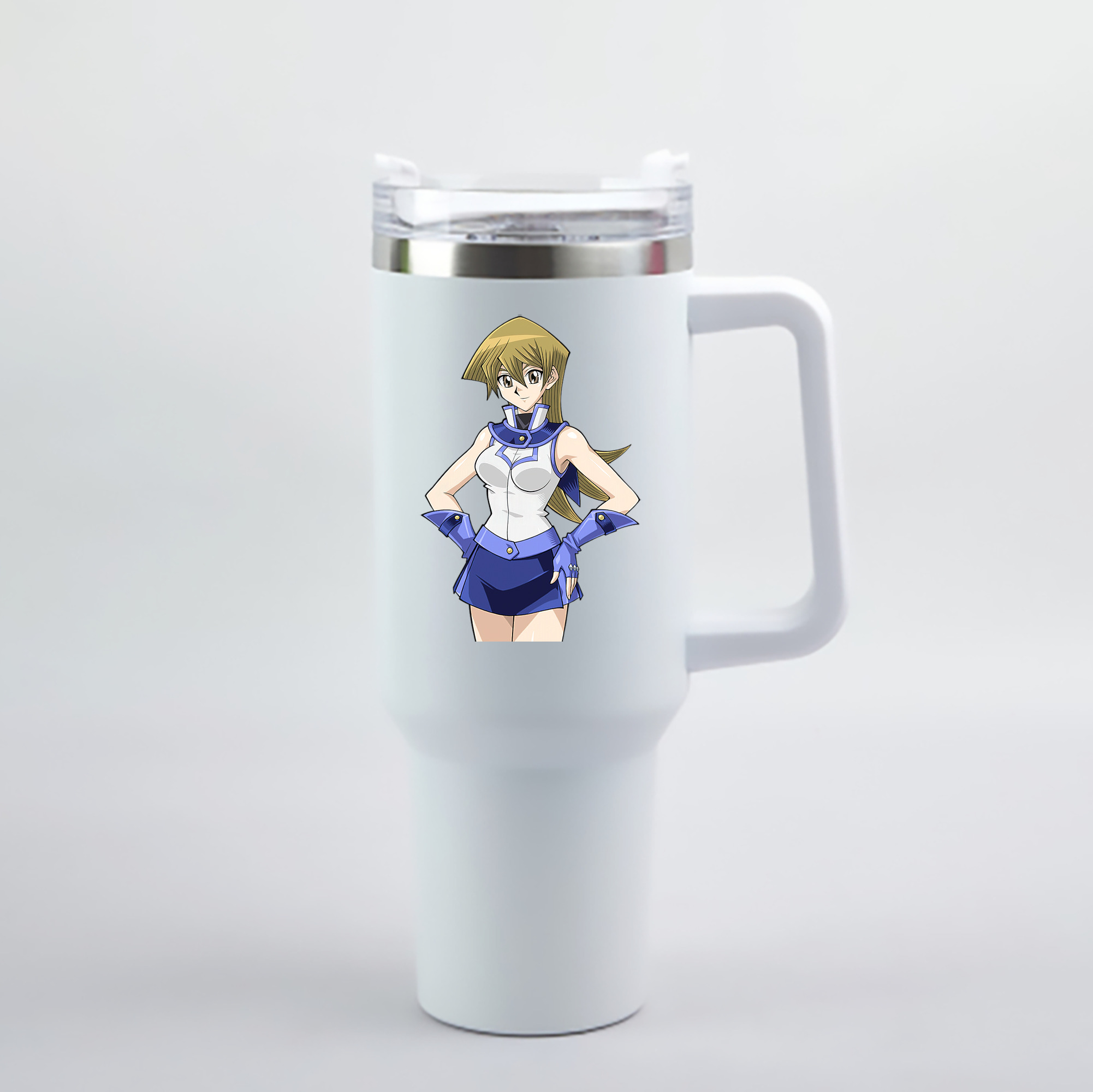 （画像用） 遊☆戯☆王 Yu-Gi-Oh! 1200mL車用タンブラー - クリスタルステッカー（プラスチックストロー付き）
