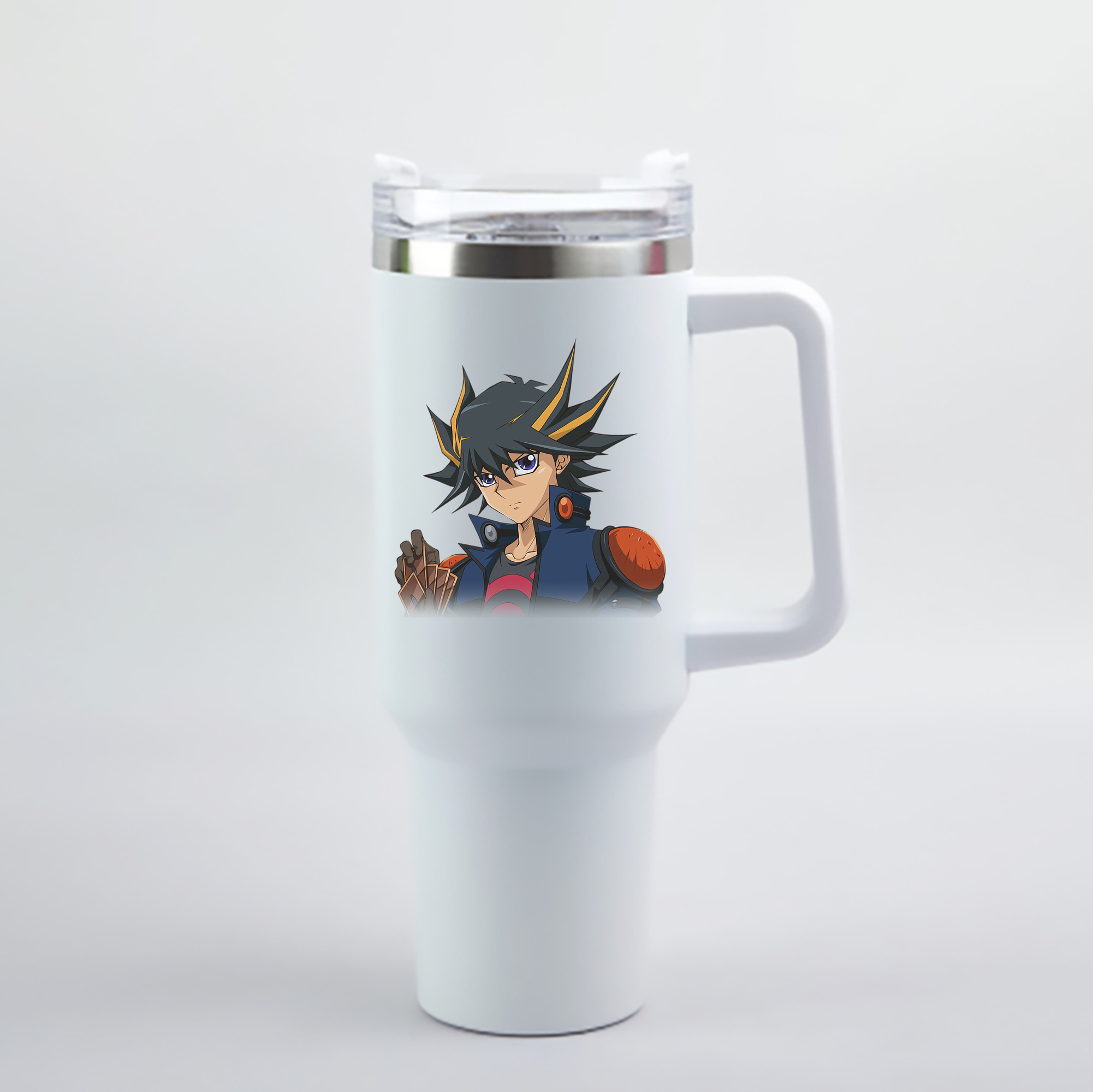 （画像用） 遊☆戯☆王 Yu-Gi-Oh! 1200mL車用タンブラー - クリスタルステッカー（プラスチックストロー付き）