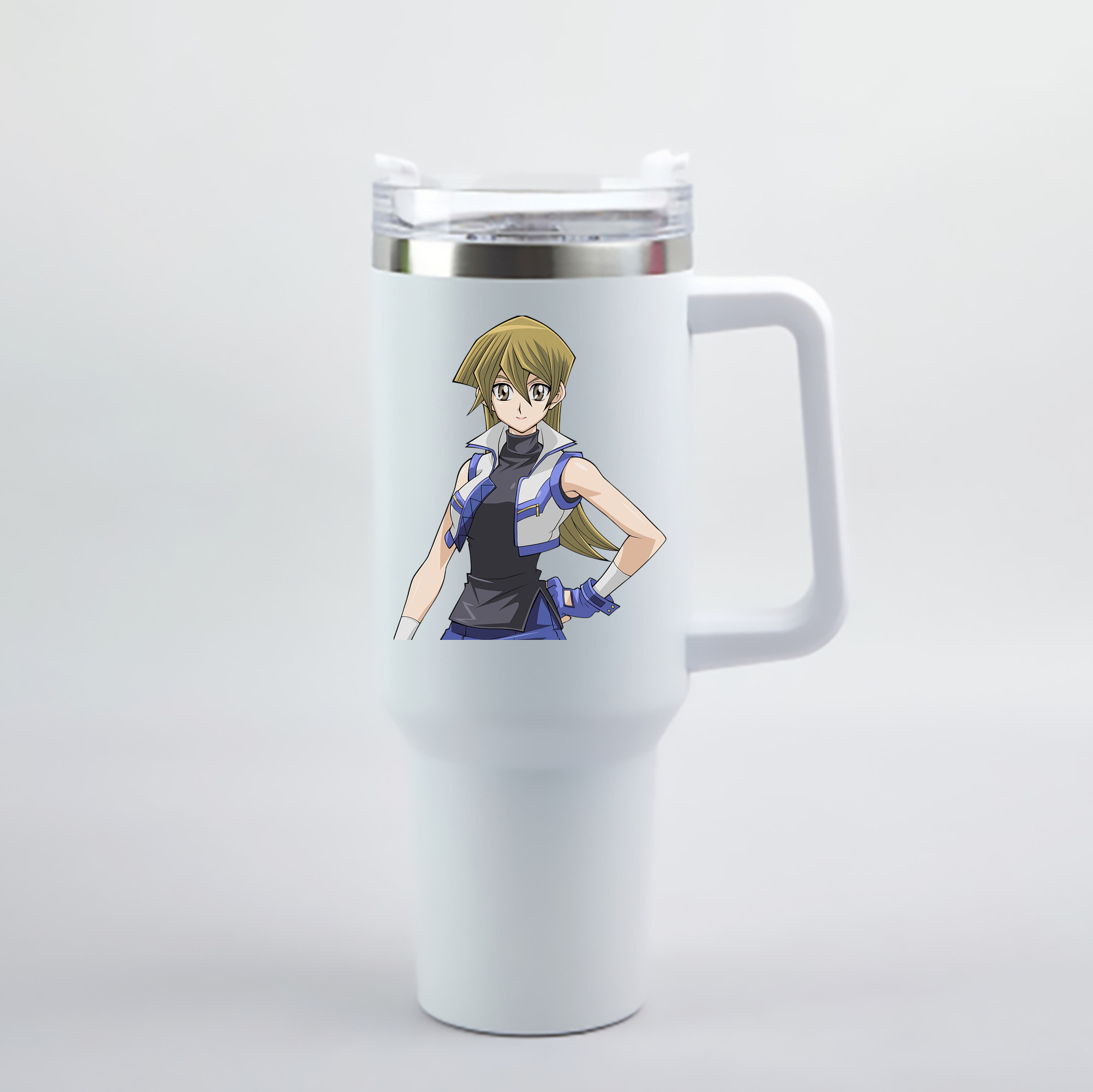 （画像用） 遊☆戯☆王 Yu-Gi-Oh! 1200mL車用タンブラー - クリスタルステッカー（プラスチックストロー付き）