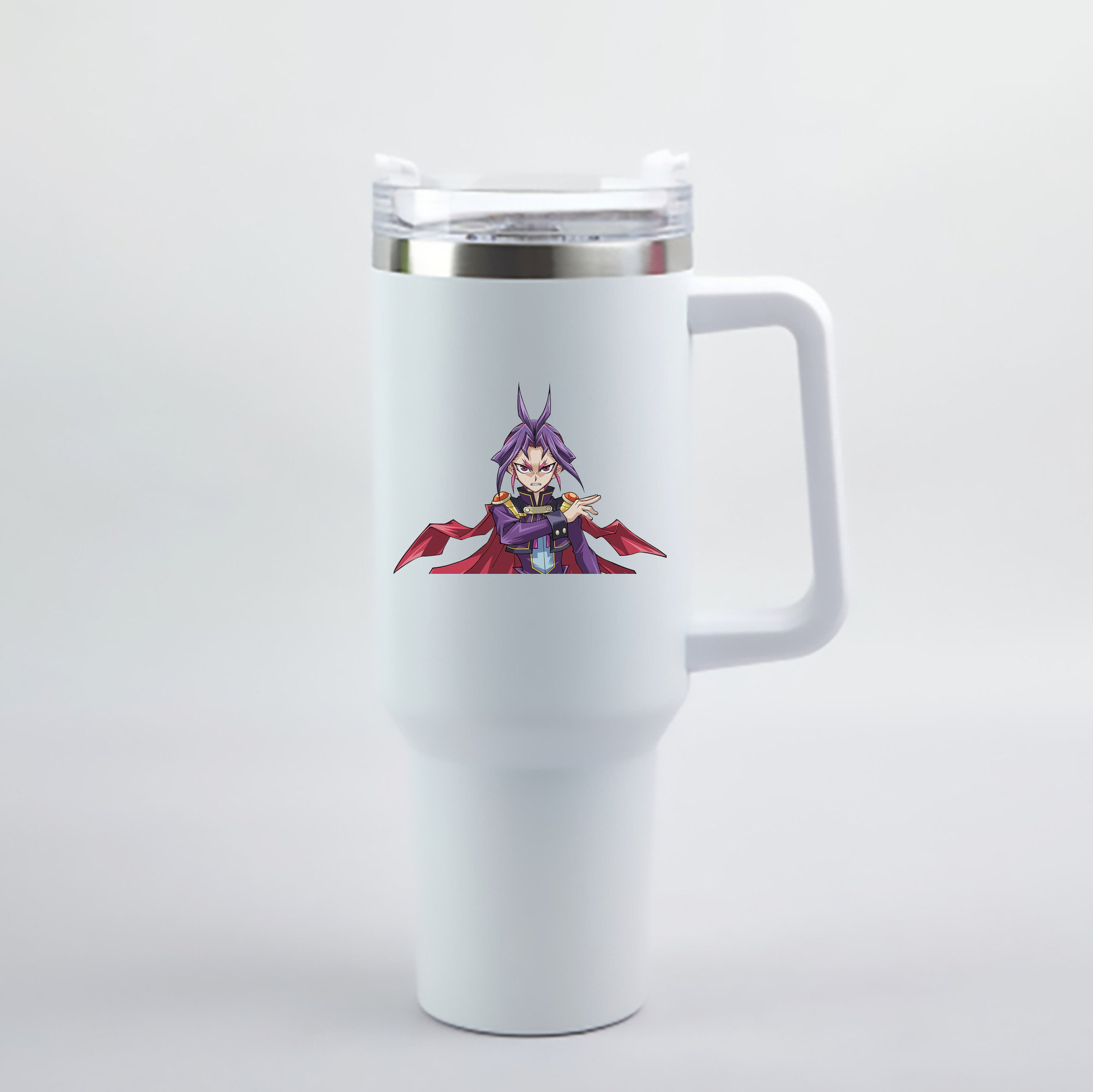 （画像用） 遊☆戯☆王 Yu-Gi-Oh! 1200mL車用タンブラー - クリスタルステッカー（プラスチックストロー付き）