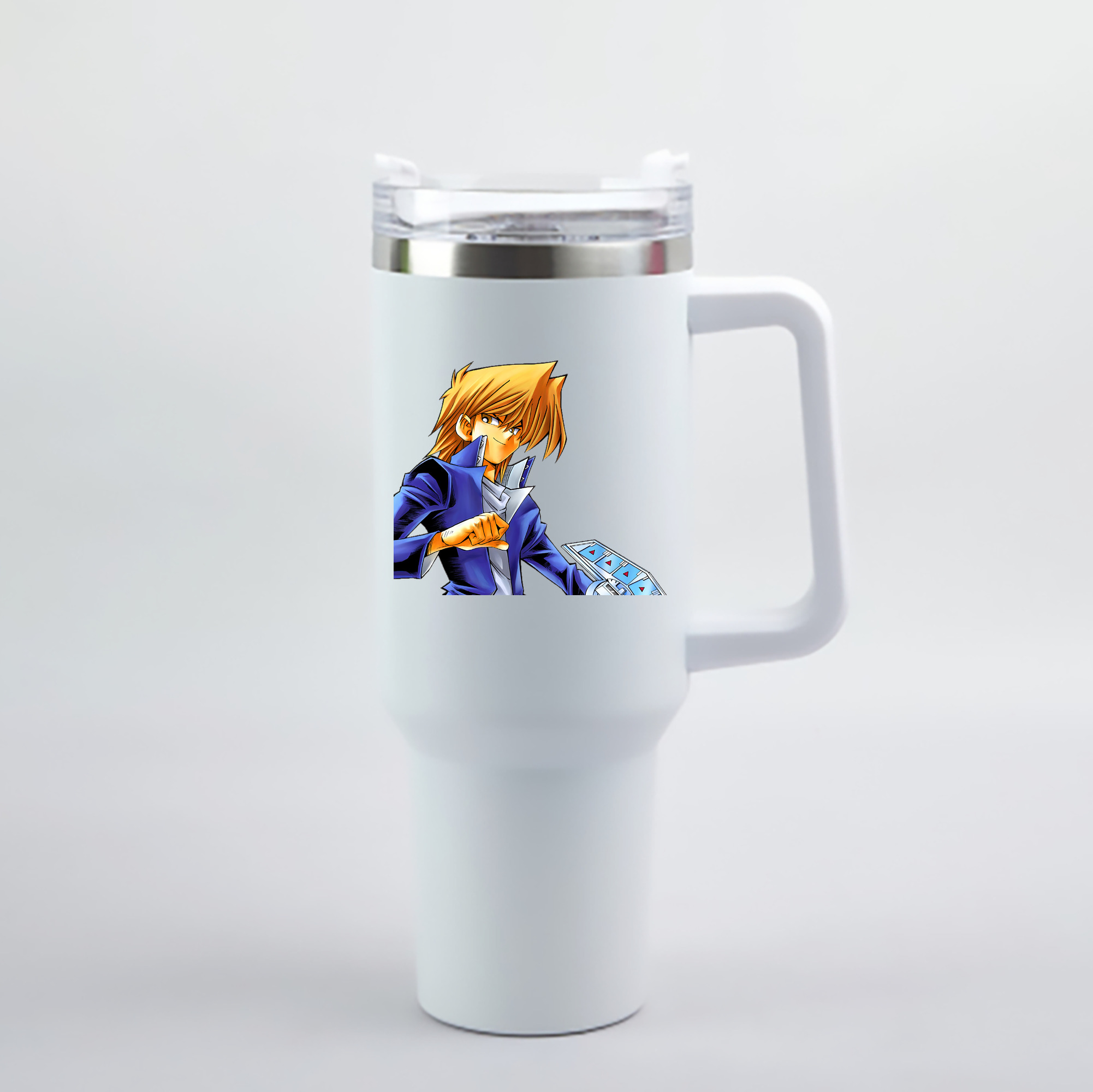 （画像用） 遊☆戯☆王 Yu-Gi-Oh! 1200mL車用タンブラー - クリスタルステッカー（プラスチックストロー付き）