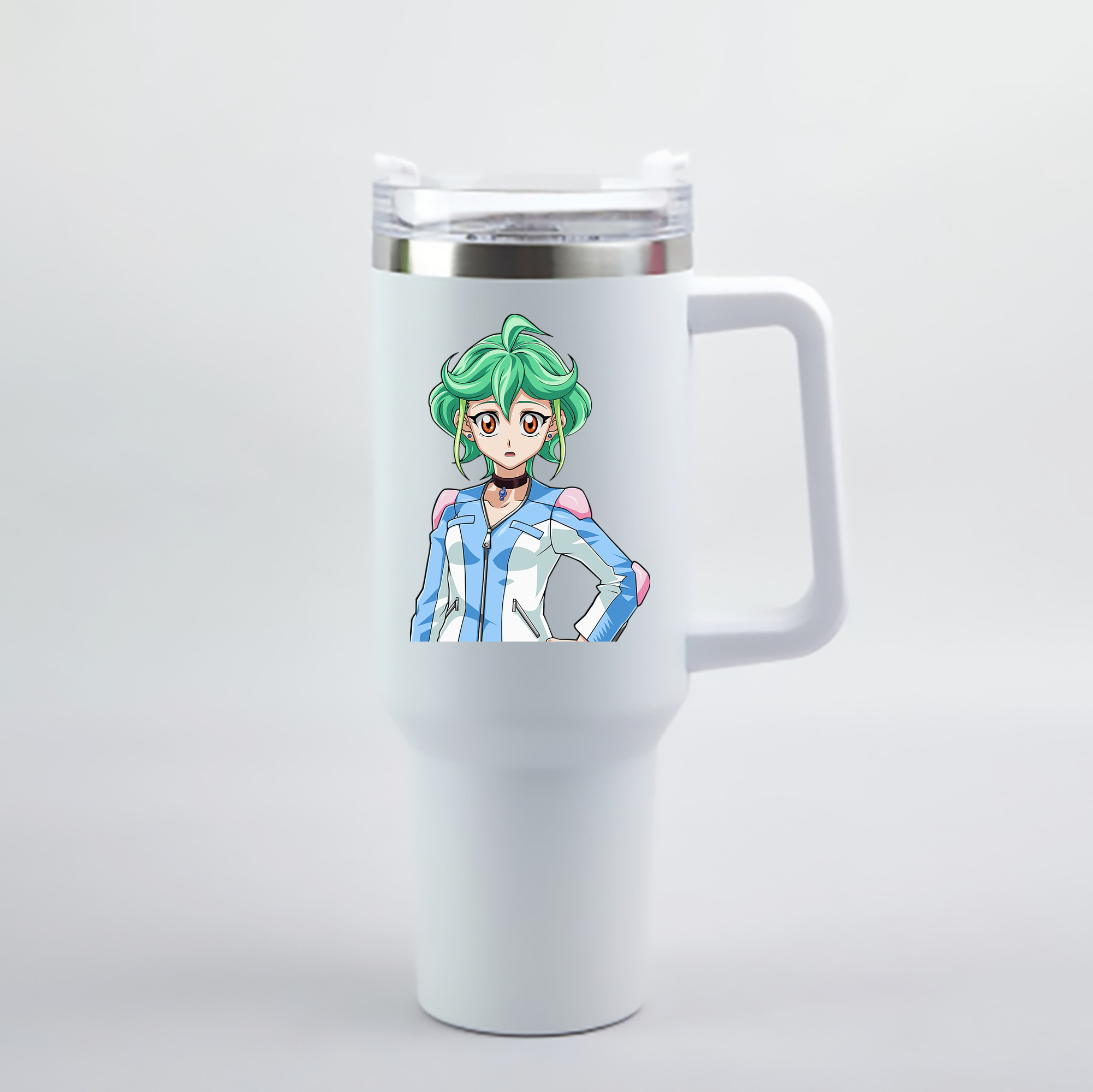 （画像用） 遊☆戯☆王 Yu-Gi-Oh! 1200mL車用タンブラー - クリスタルステッカー（プラスチックストロー付き）