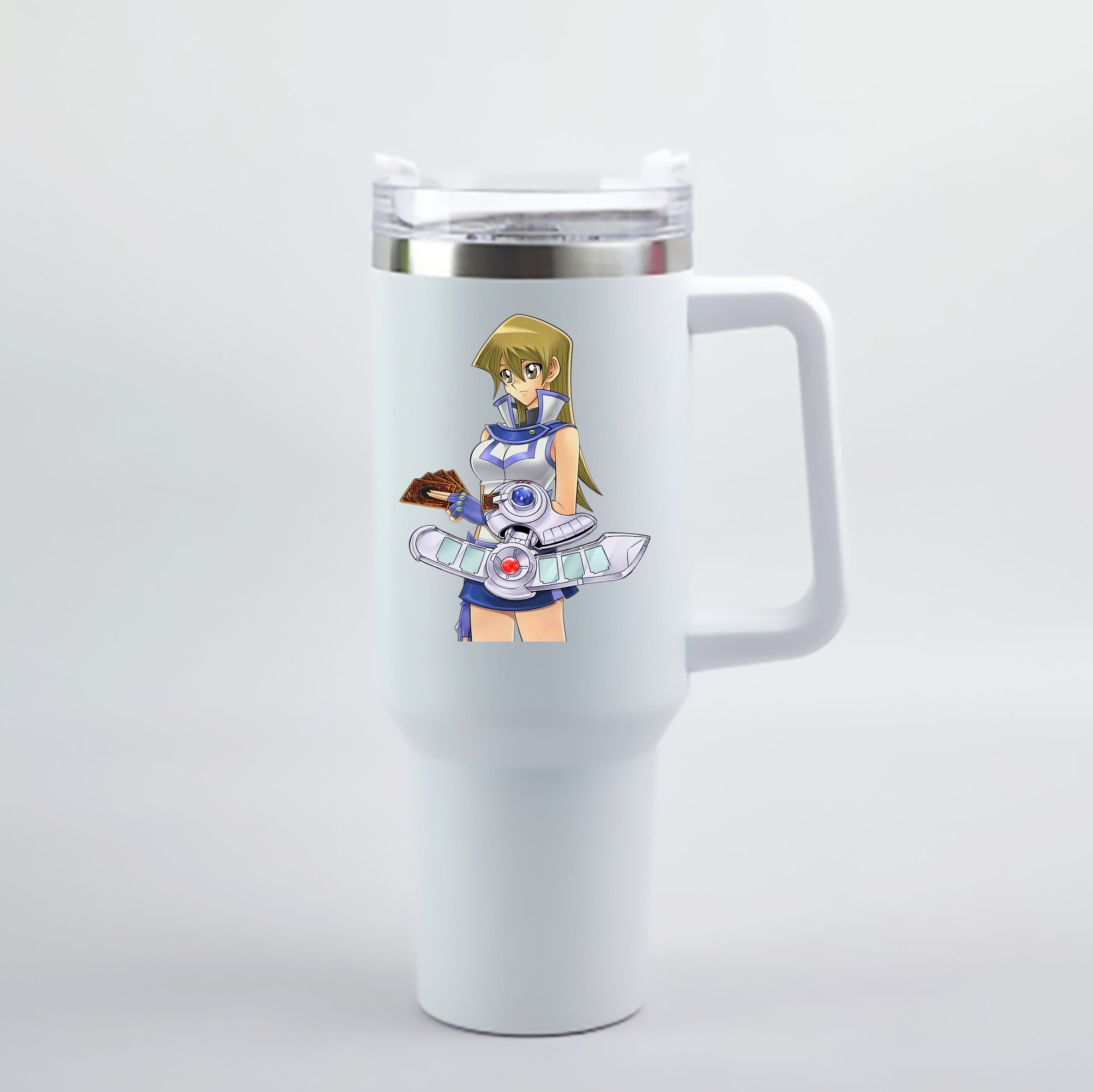（画像用） 遊☆戯☆王 Yu-Gi-Oh! 1200mL車用タンブラー - クリスタルステッカー（プラスチックストロー付き）