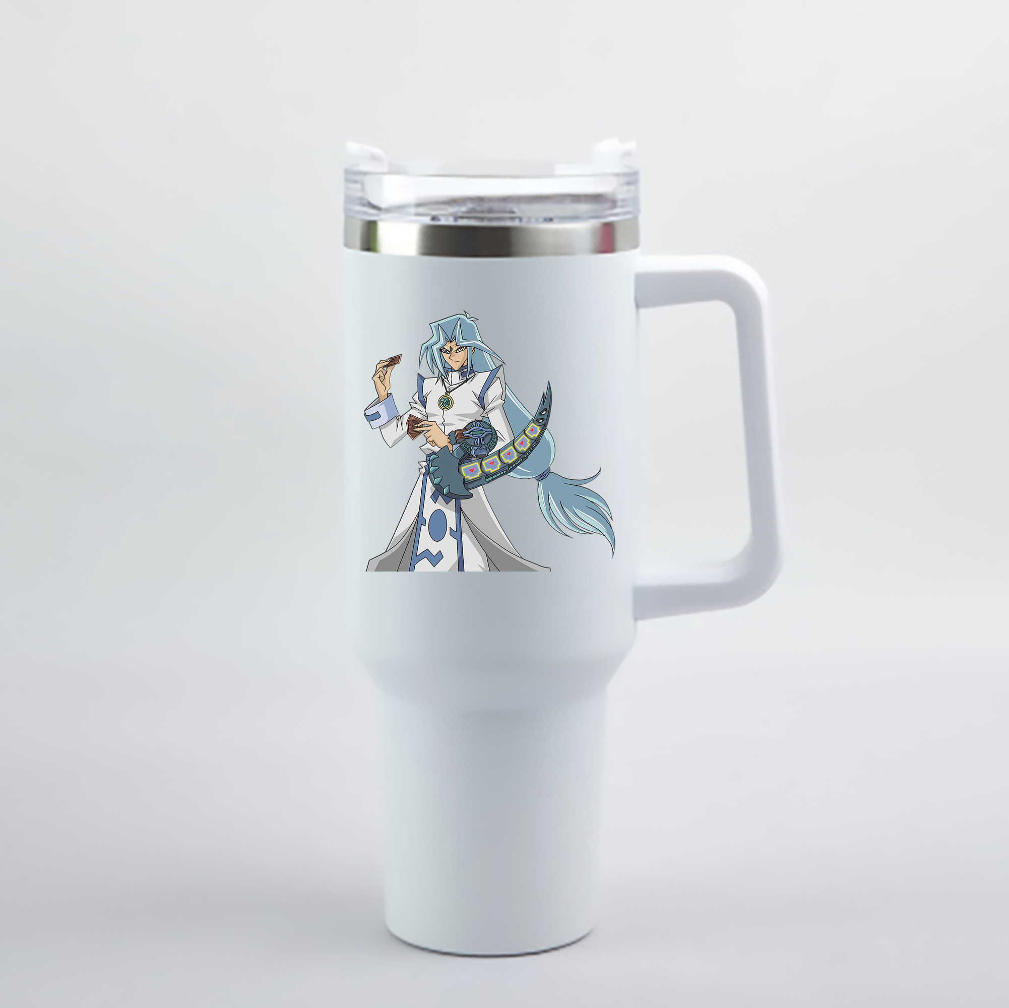 （画像用） 遊☆戯☆王 Yu-Gi-Oh! 1200mL車用タンブラー - クリスタルステッカー（プラスチックストロー付き）