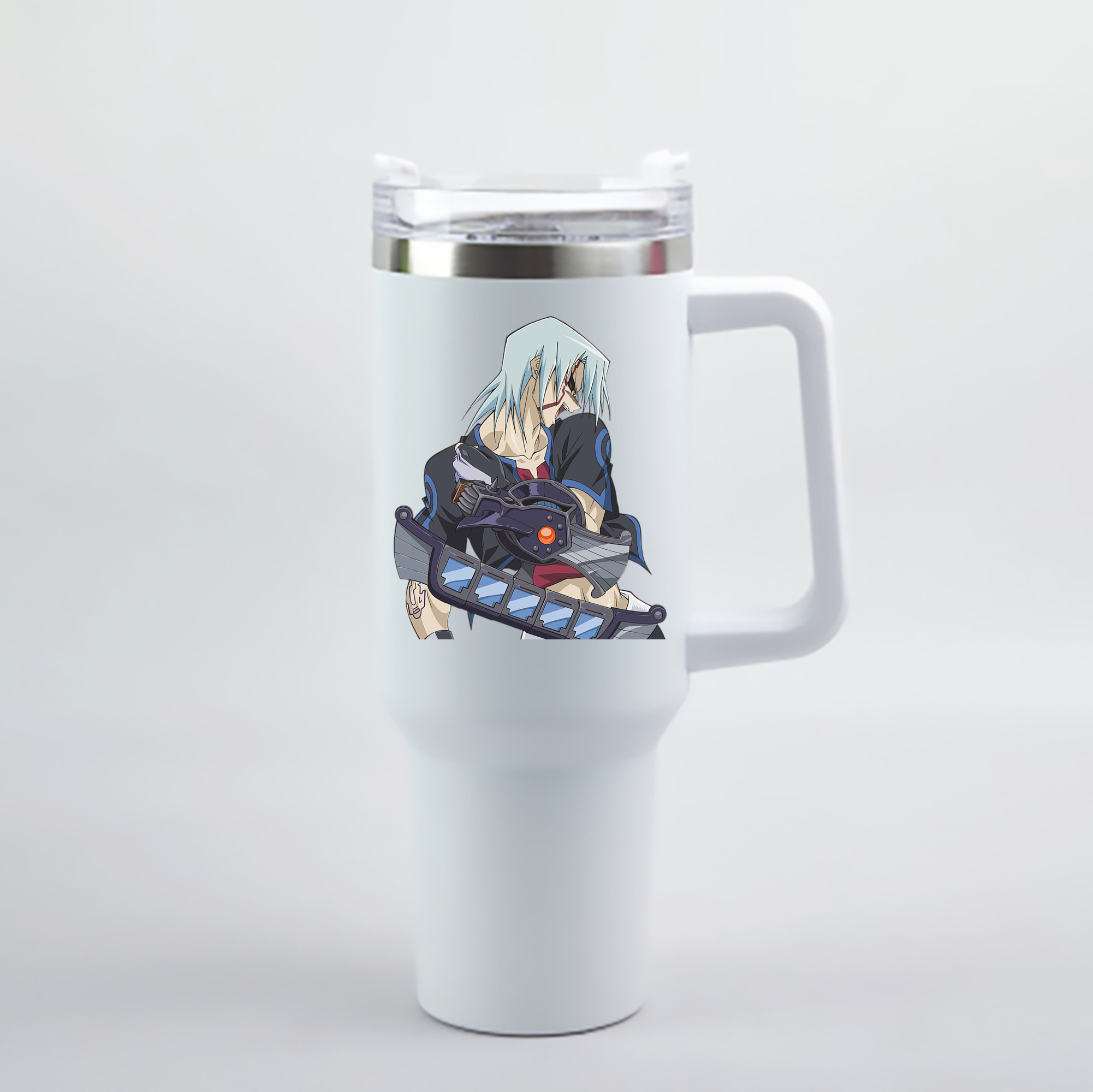 （画像用） 遊☆戯☆王 Yu-Gi-Oh! 1200mL車用タンブラー - クリスタルステッカー（プラスチックストロー付き）