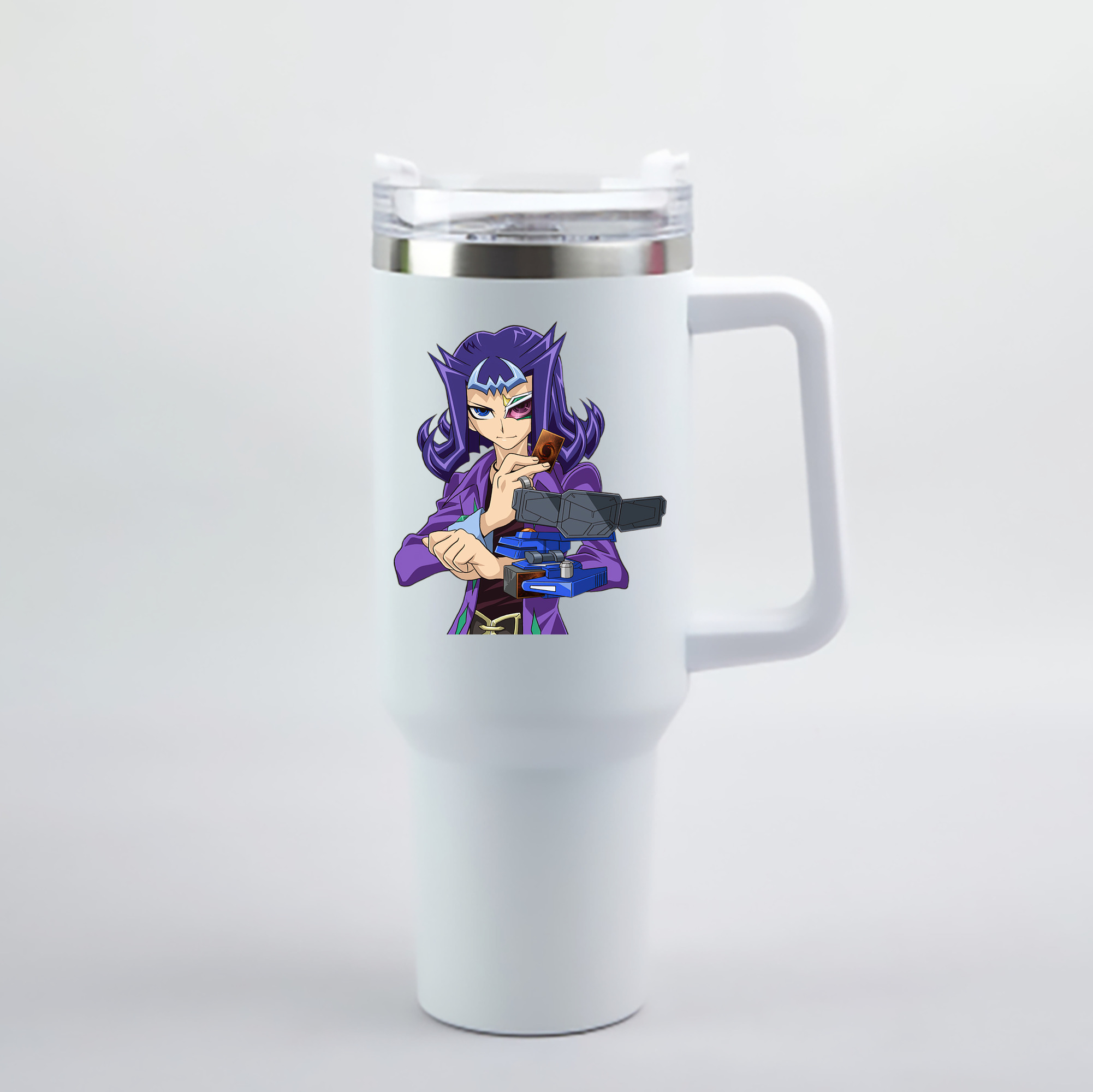 （画像用） 遊☆戯☆王 Yu-Gi-Oh! 1200mL車用タンブラー - クリスタルステッカー（プラスチックストロー付き）