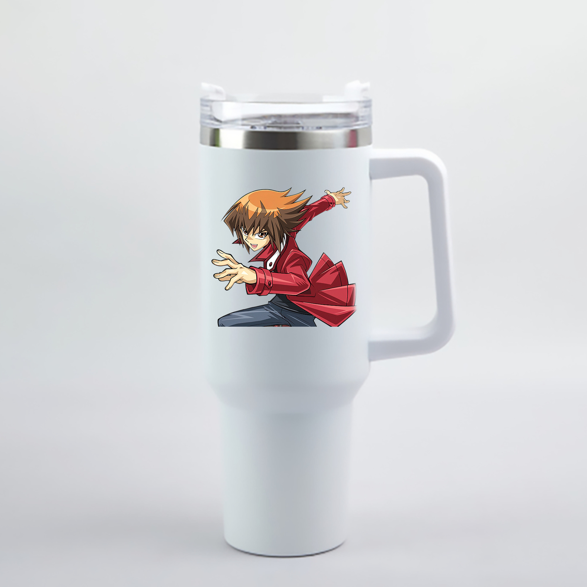 （画像用） 遊☆戯☆王 Yu-Gi-Oh! 1200mL車用タンブラー - クリスタルステッカー（プラスチックストロー付き）