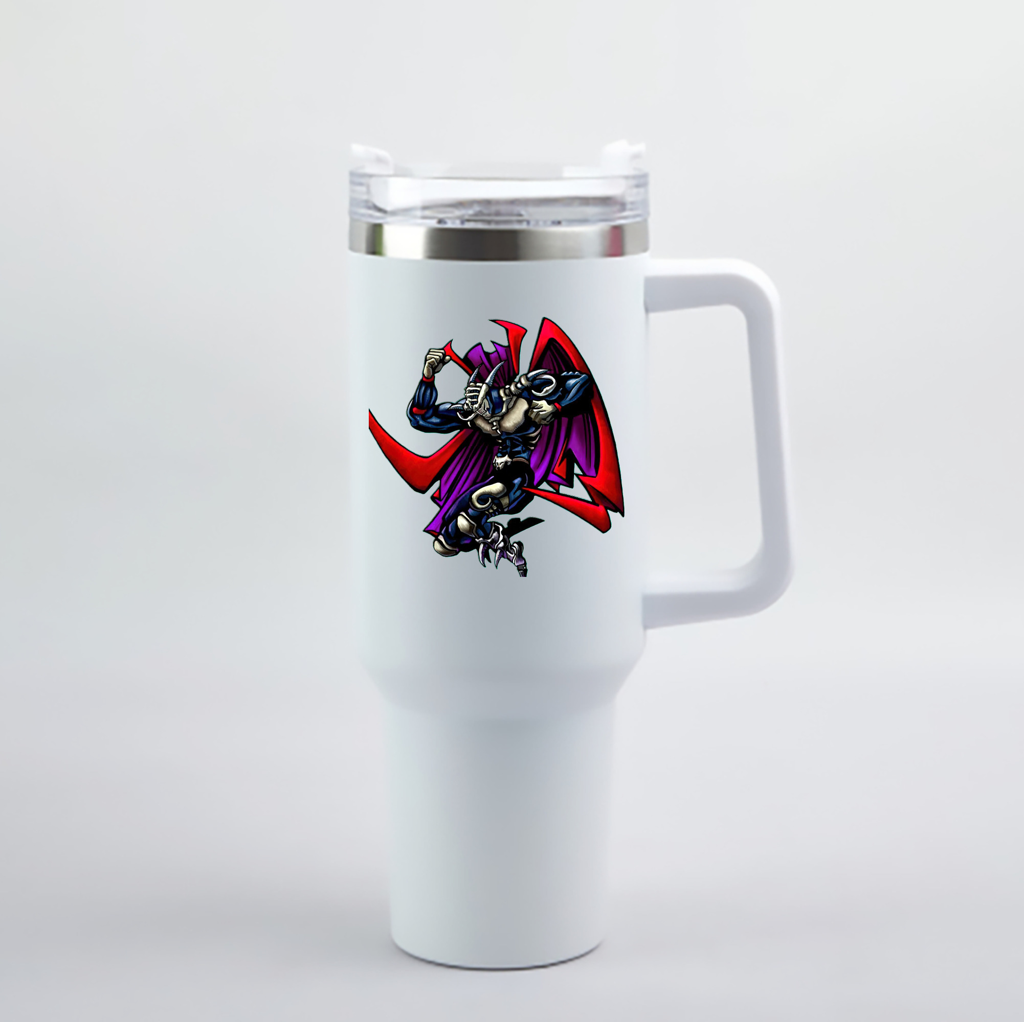 （画像用） 遊☆戯☆王 Yu-Gi-Oh! 1200mL車用タンブラー - クリスタルステッカー（プラスチックストロー付き）