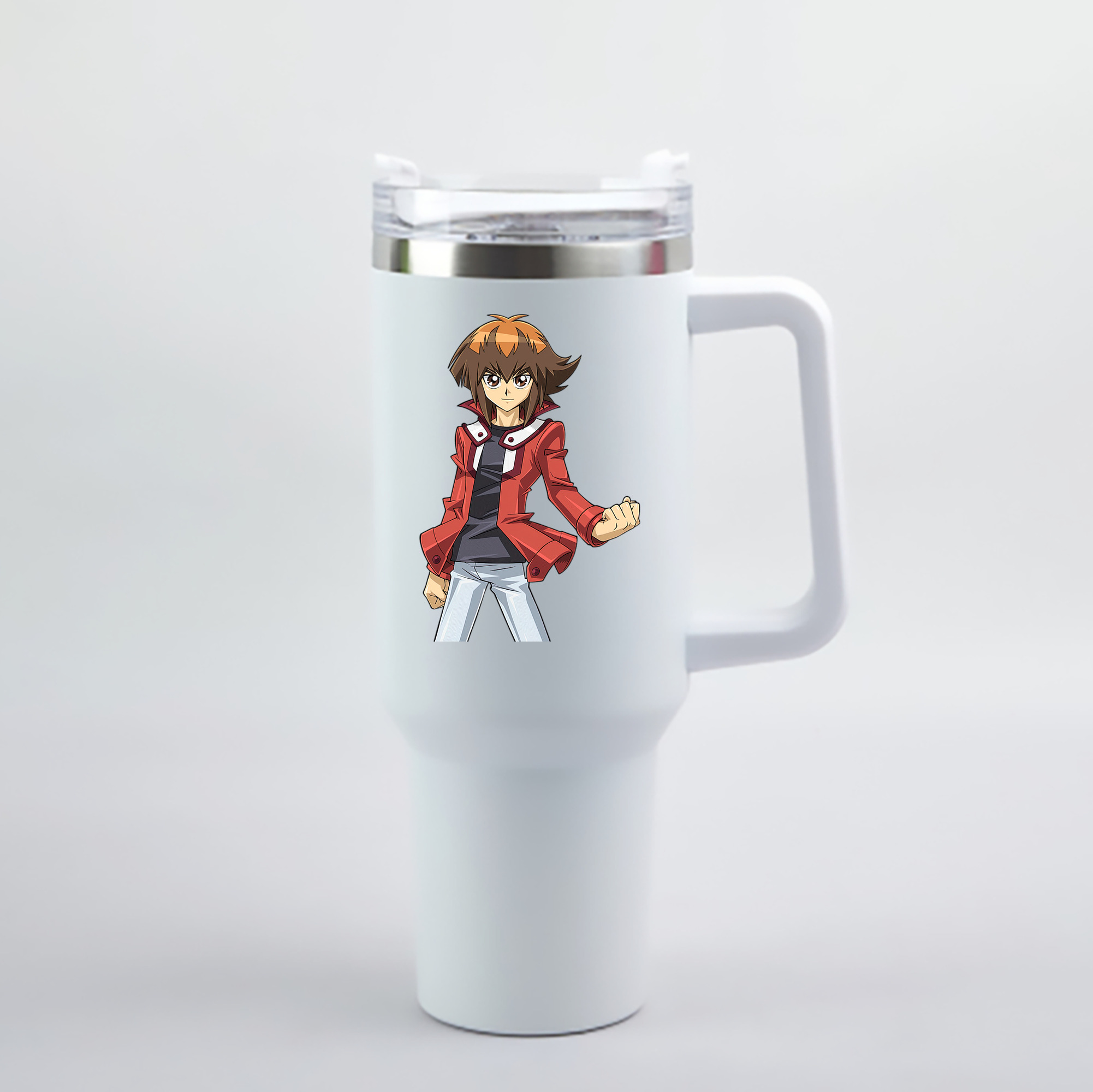 （画像用） 遊☆戯☆王 Yu-Gi-Oh! 1200mL車用タンブラー - クリスタルステッカー（プラスチックストロー付き）