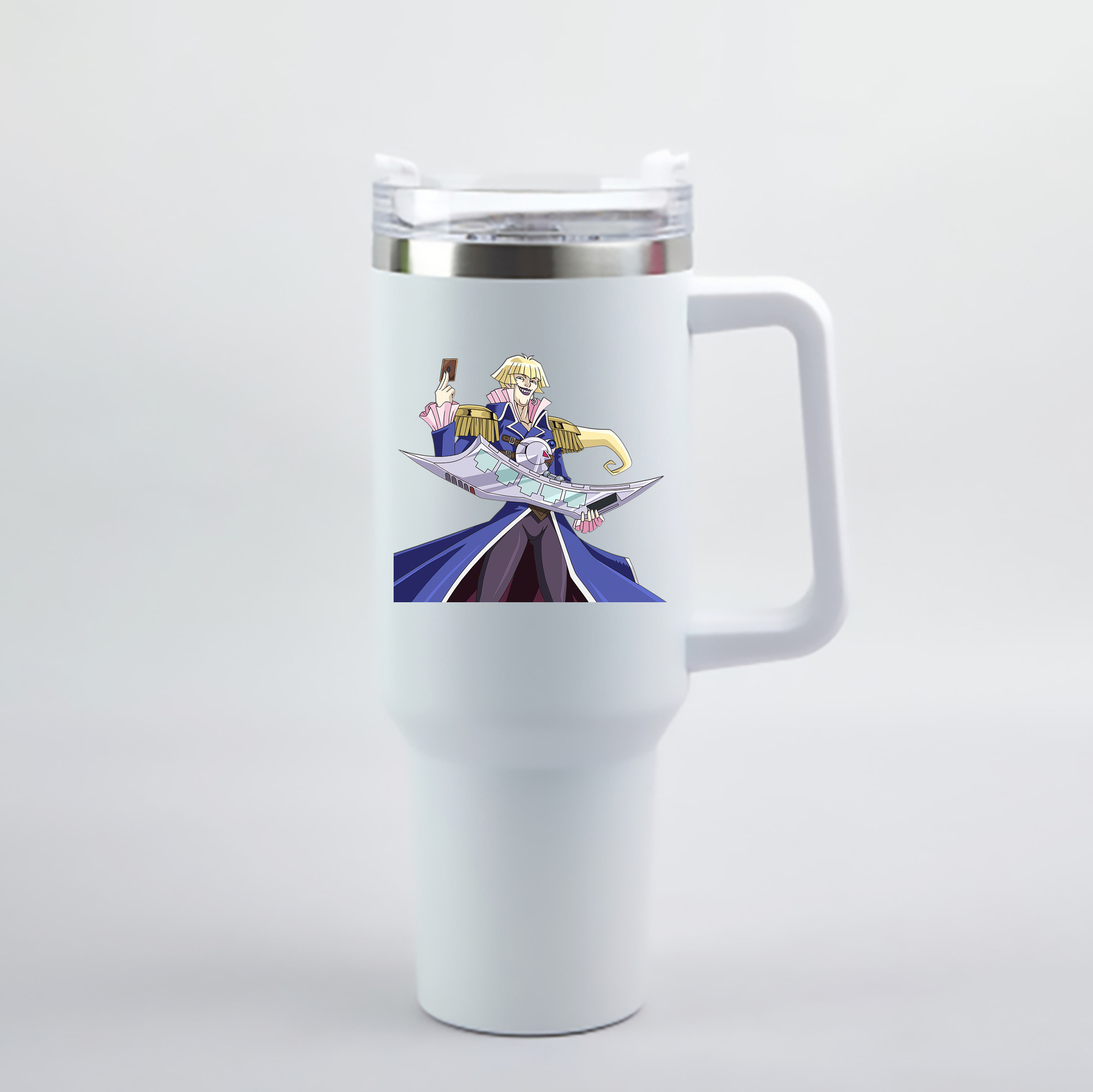 （画像用） 遊☆戯☆王 Yu-Gi-Oh! 1200mL車用タンブラー - クリスタルステッカー（プラスチックストロー付き）