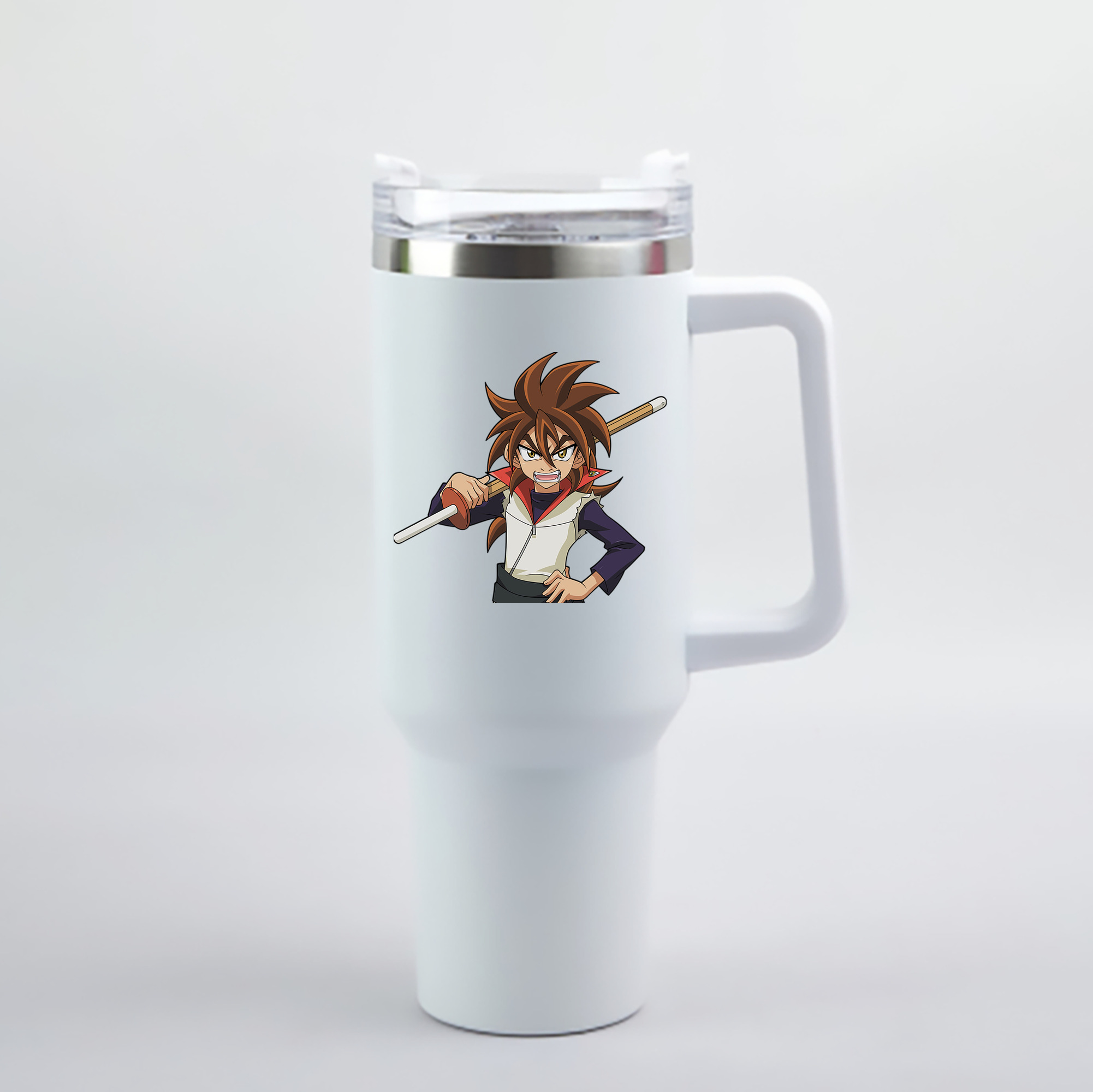 （画像用） 遊☆戯☆王 Yu-Gi-Oh! 1200mL車用タンブラー - クリスタルステッカー（プラスチックストロー付き）