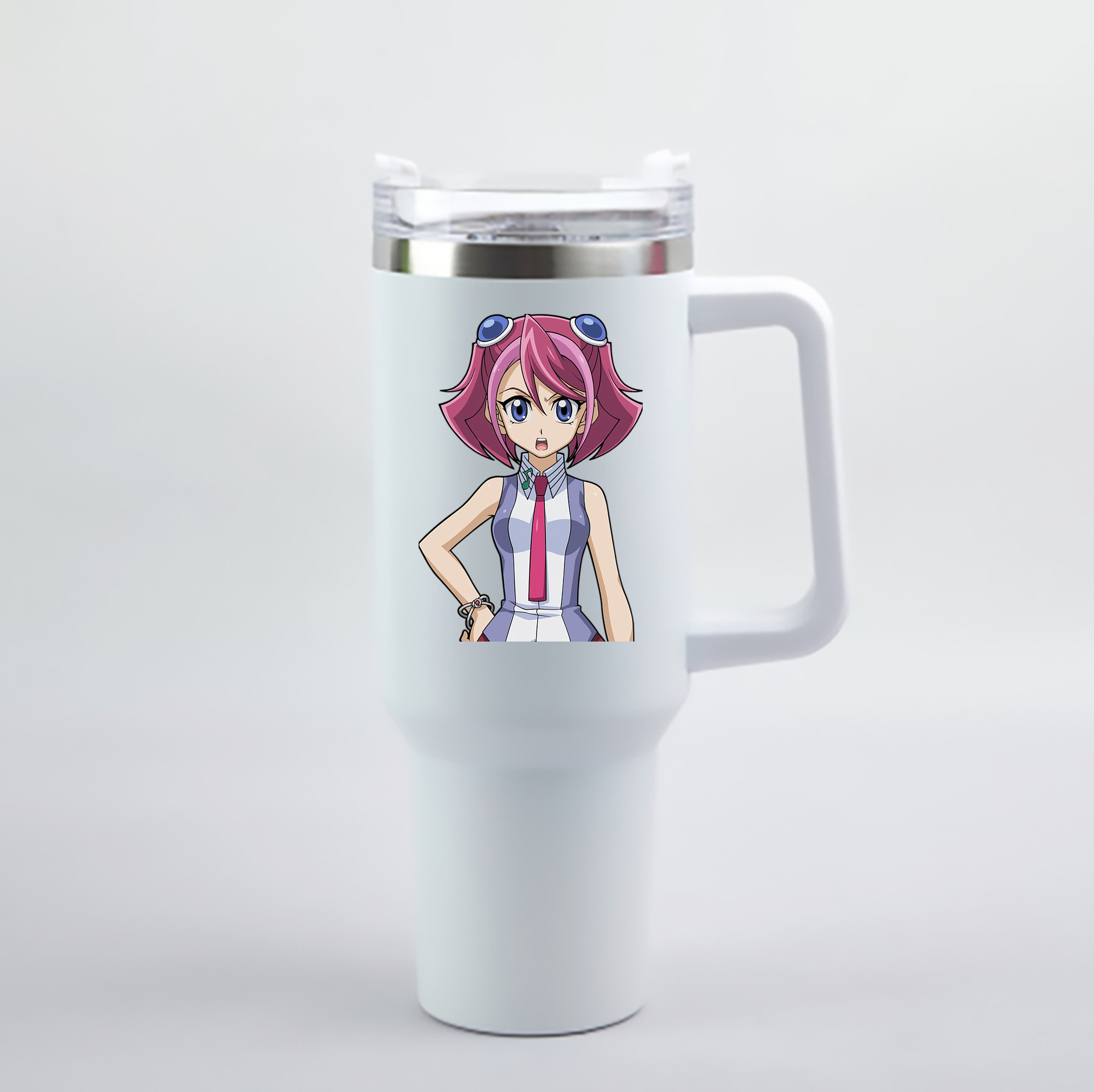 （画像用） 遊☆戯☆王 Yu-Gi-Oh! 1200mL車用タンブラー - クリスタルステッカー（プラスチックストロー付き）