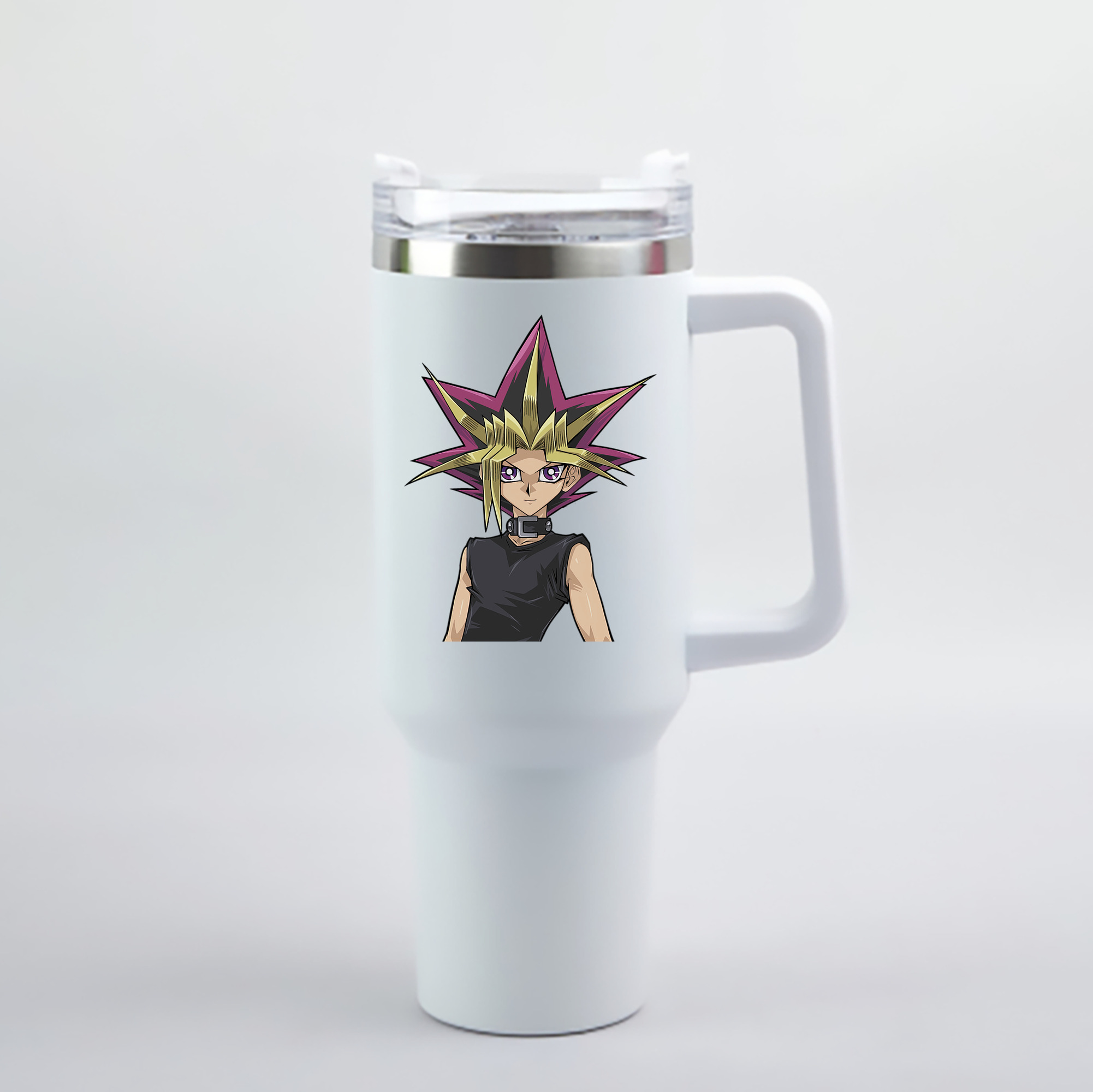 （画像用） 遊☆戯☆王 Yu-Gi-Oh! 1200mL車用タンブラー - クリスタルステッカー（プラスチックストロー付き）