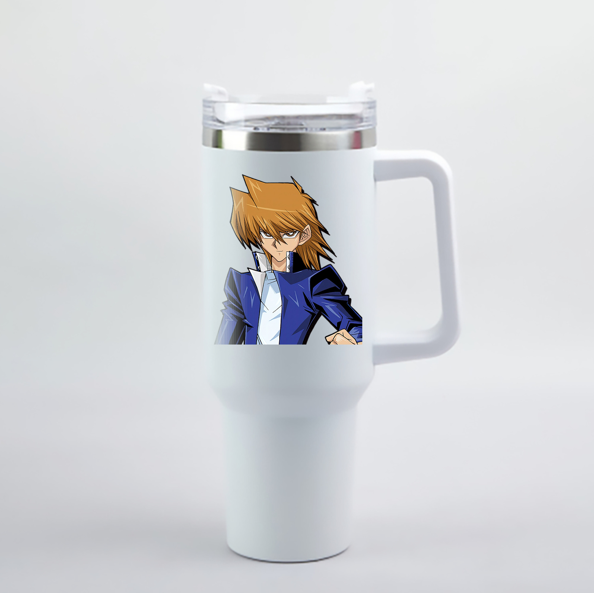 （画像用） 遊☆戯☆王 Yu-Gi-Oh! 1200mL車用タンブラー - クリスタルステッカー（プラスチックストロー付き）