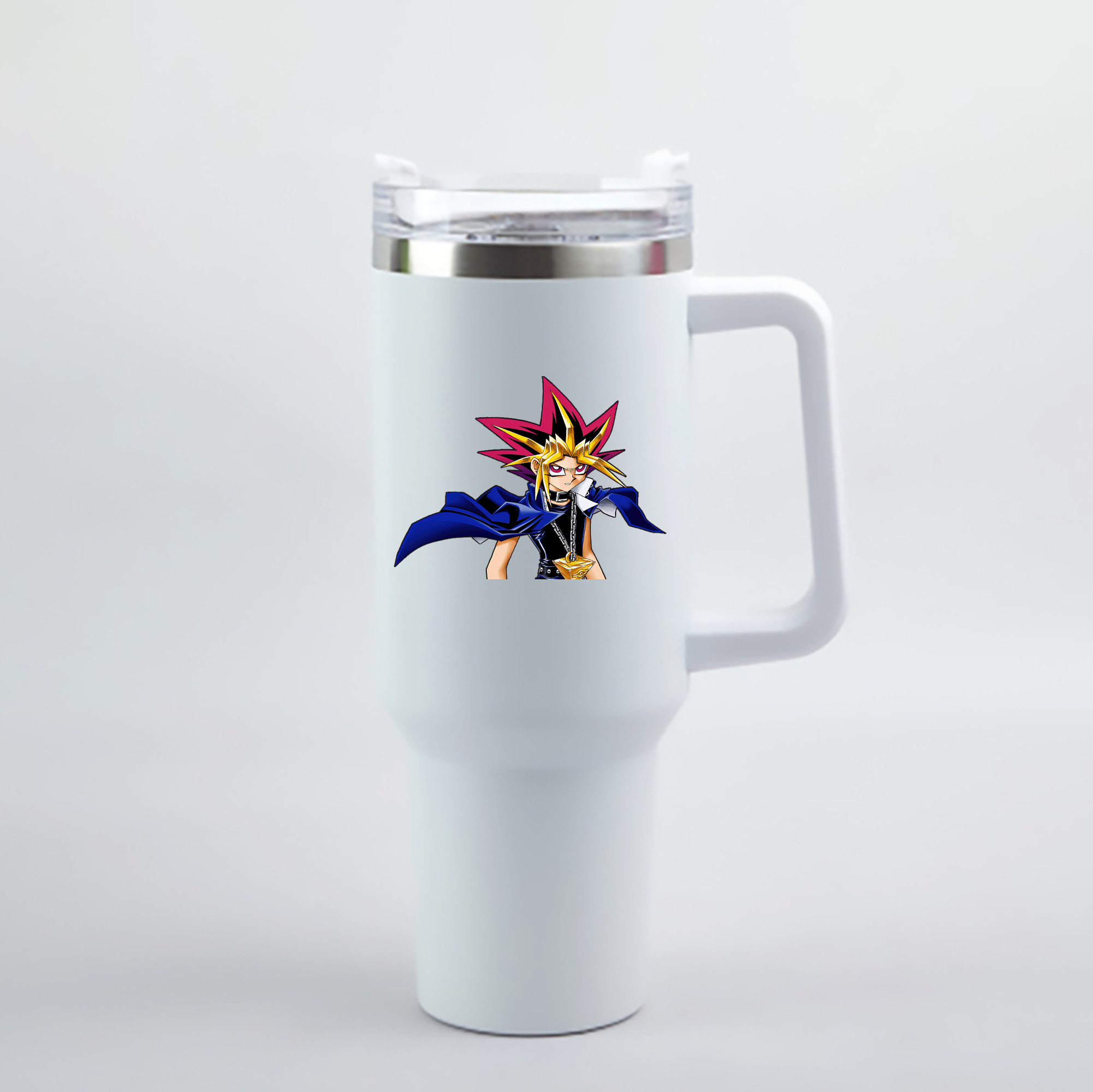 （画像用） 遊☆戯☆王 Yu-Gi-Oh! 1200mL車用タンブラー - クリスタルステッカー（プラスチックストロー付き）