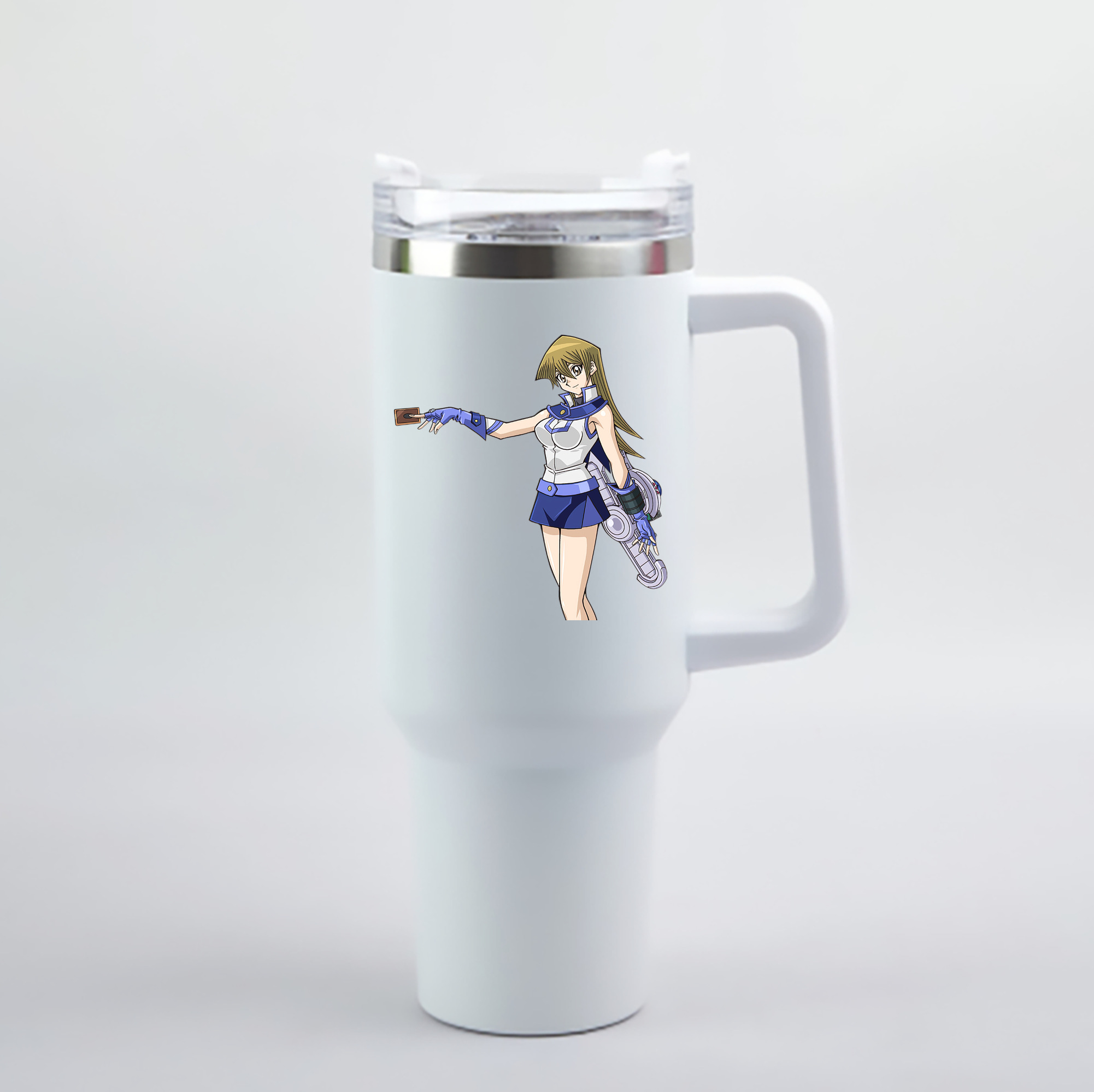 （画像用） 遊☆戯☆王 Yu-Gi-Oh! 1200mL車用タンブラー - クリスタルステッカー（プラスチックストロー付き）