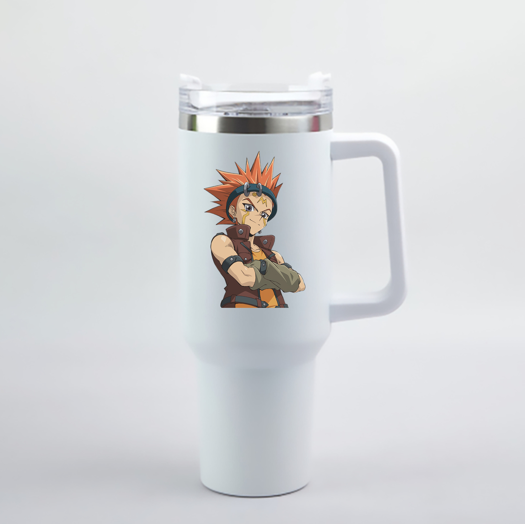 （画像用） 遊☆戯☆王 Yu-Gi-Oh! 1200mL車用タンブラー - クリスタルステッカー（プラスチックストロー付き）