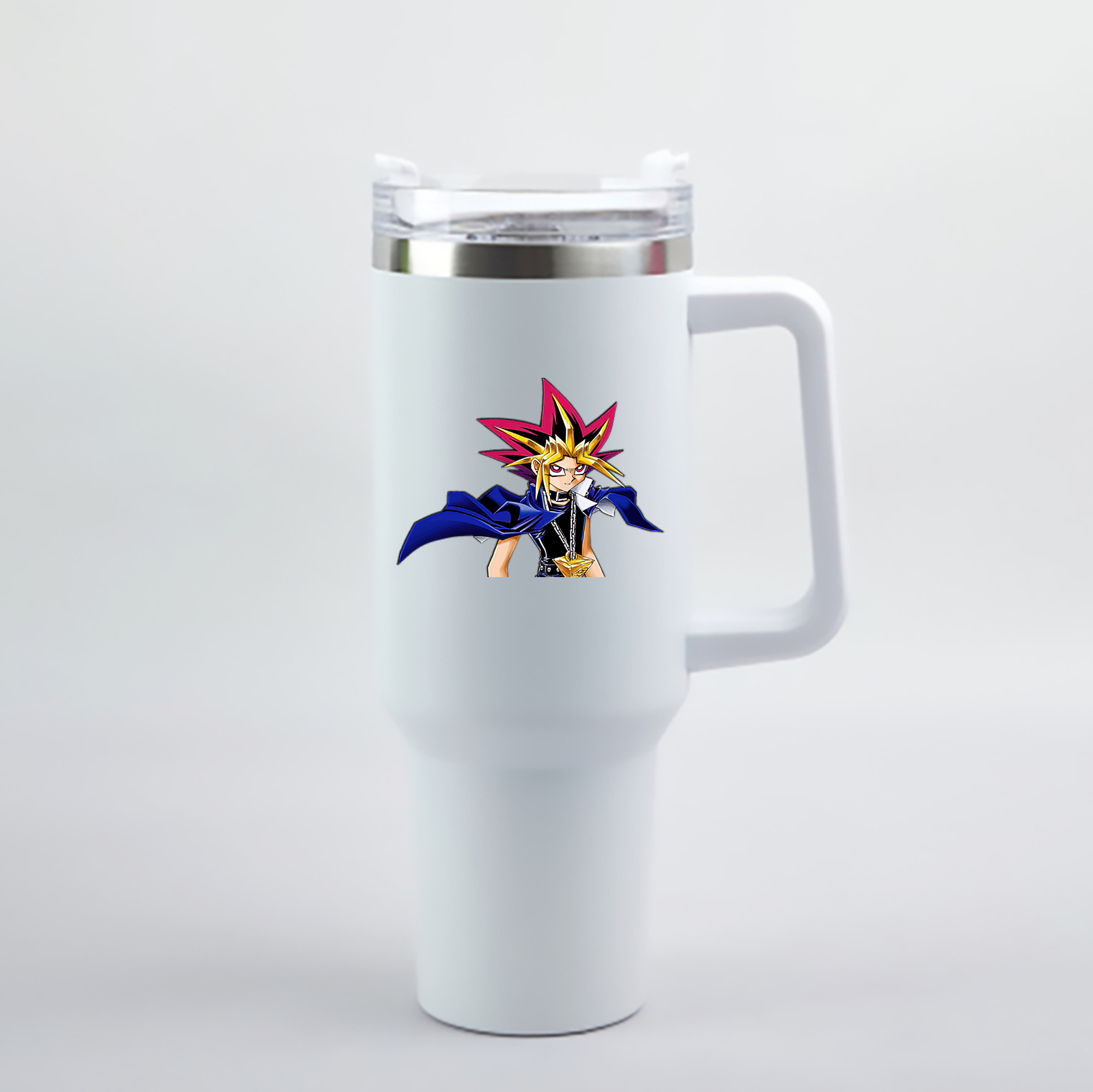 （画像用） 遊☆戯☆王 Yu-Gi-Oh! 1200mL車用タンブラー - クリスタルステッカー（プラスチックストロー付き）
