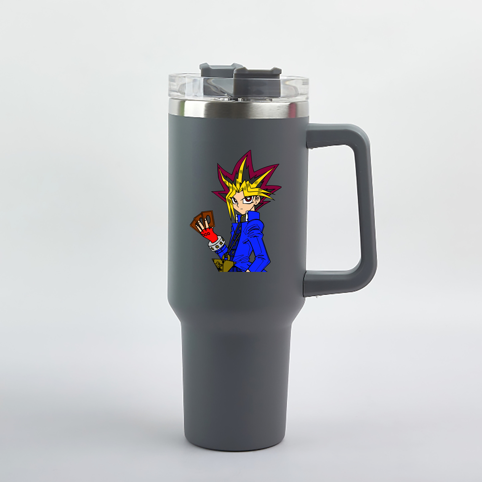 （画像用） 遊☆戯☆王 Yu-Gi-Oh! 1200mL車用タンブラー（カラープリント）