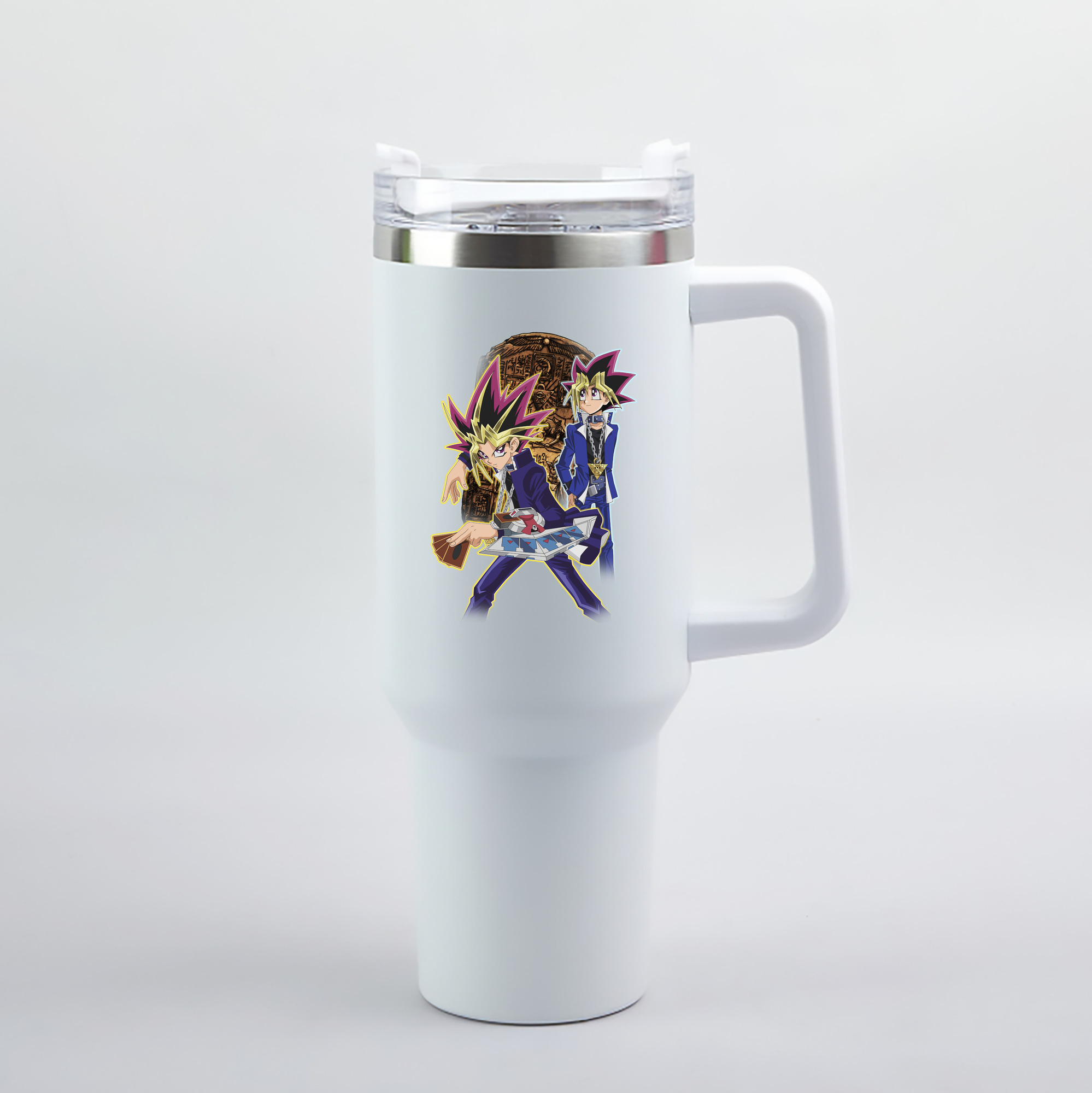 （画像用） 遊☆戯☆王 Yu-Gi-Oh! 1200mL車用タンブラー（カラープリント）