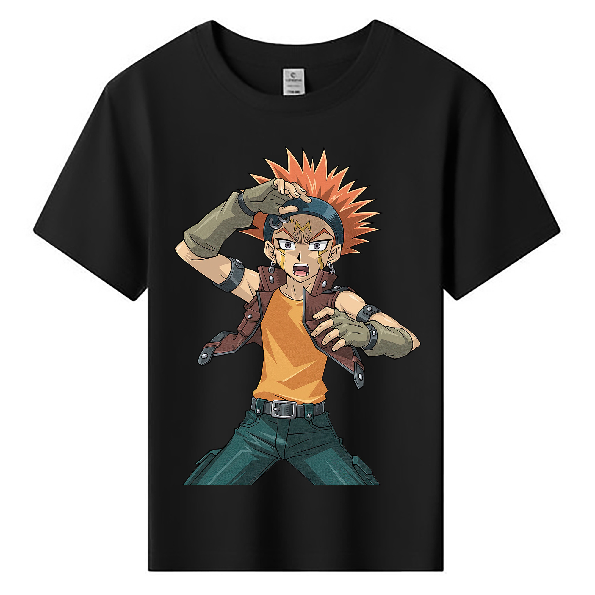 （画像用） 遊☆戯☆王 Yu-Gi-Oh! 綿100％キッズTシャツ（フロントプリント）