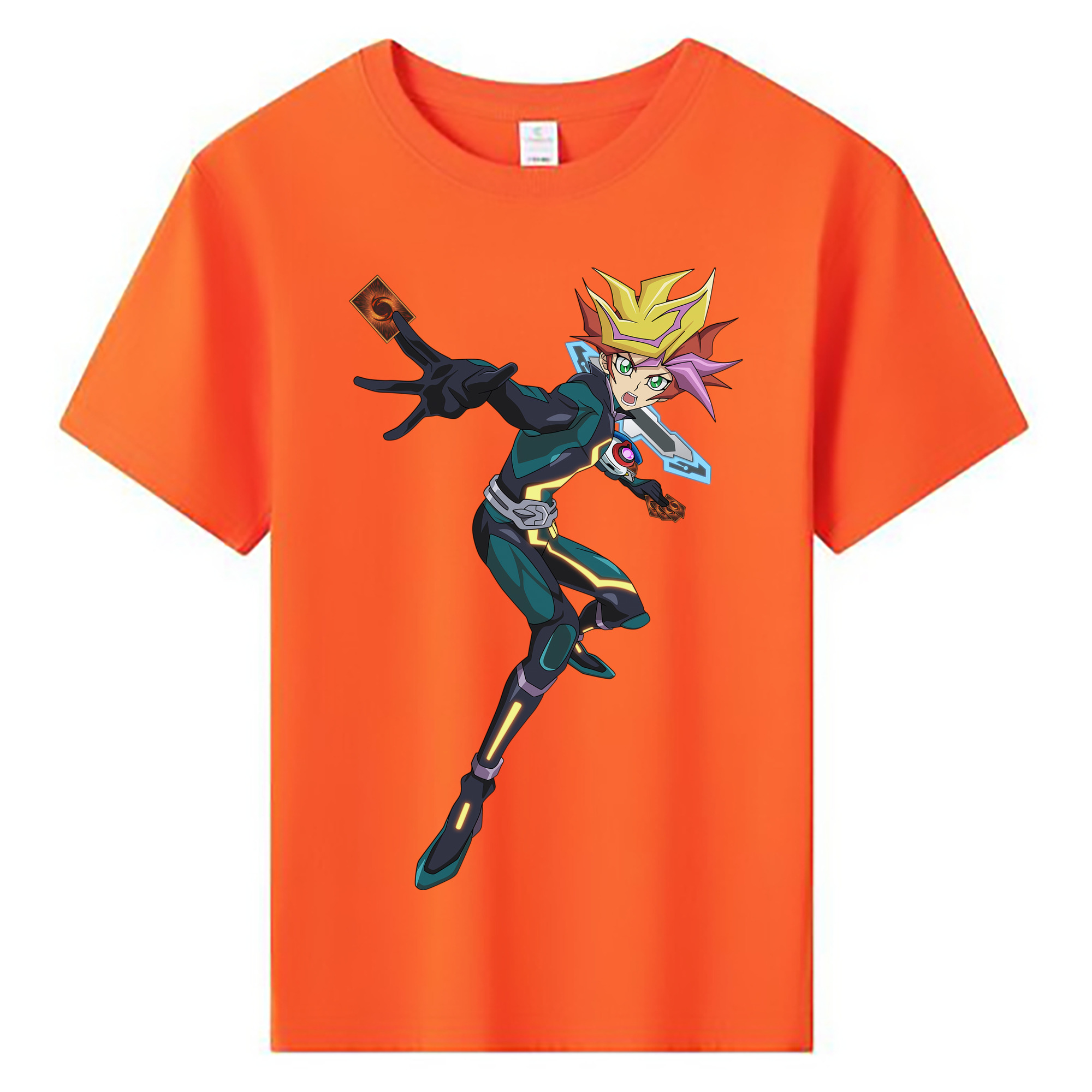 （画像用） 遊☆戯☆王 Yu-Gi-Oh! 綿100％キッズTシャツ（フロントプリント）
