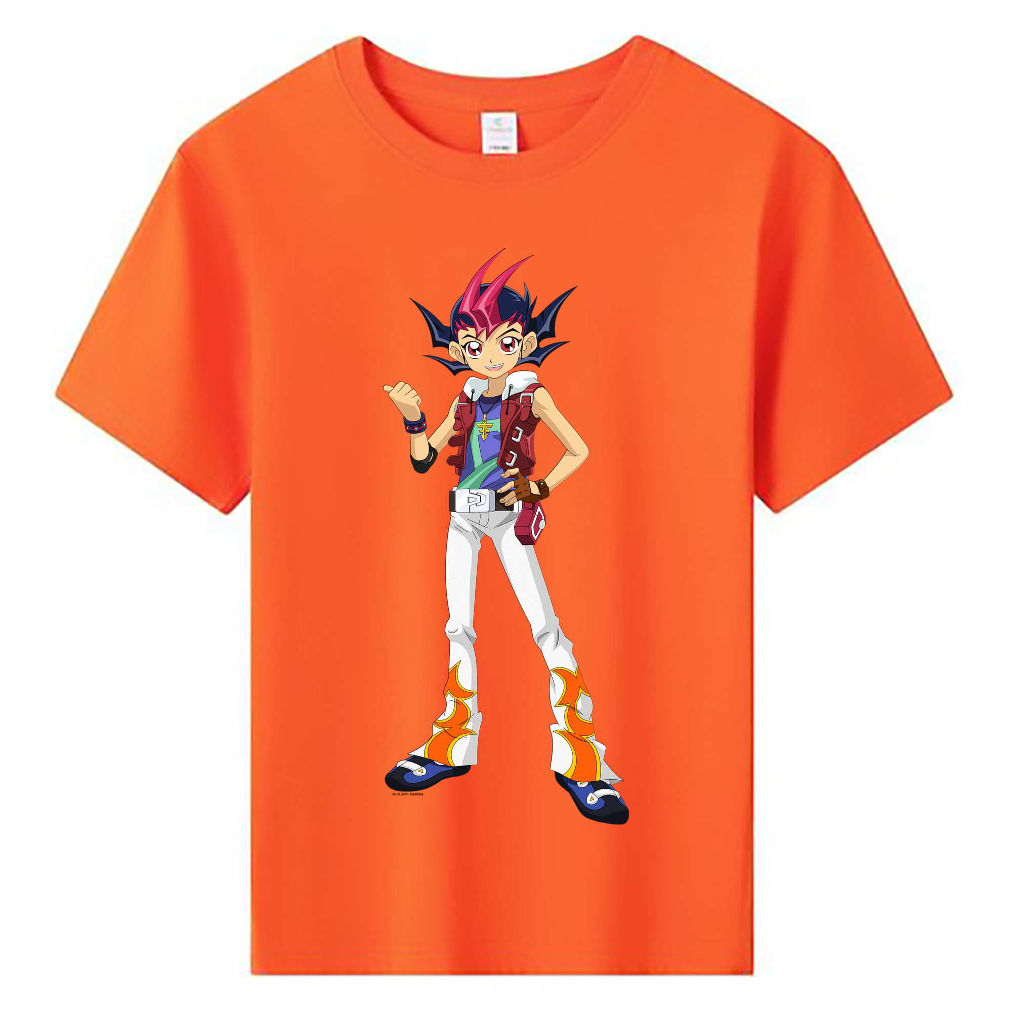 （画像用） 遊☆戯☆王 Yu-Gi-Oh! 綿100％キッズTシャツ（フロントプリント）
