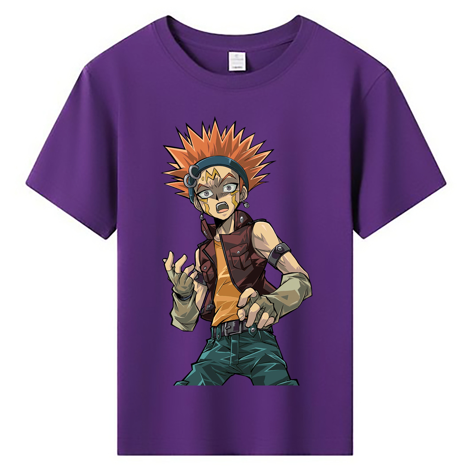 （画像用） 遊☆戯☆王 Yu-Gi-Oh! 綿100％キッズTシャツ（フロントプリント）