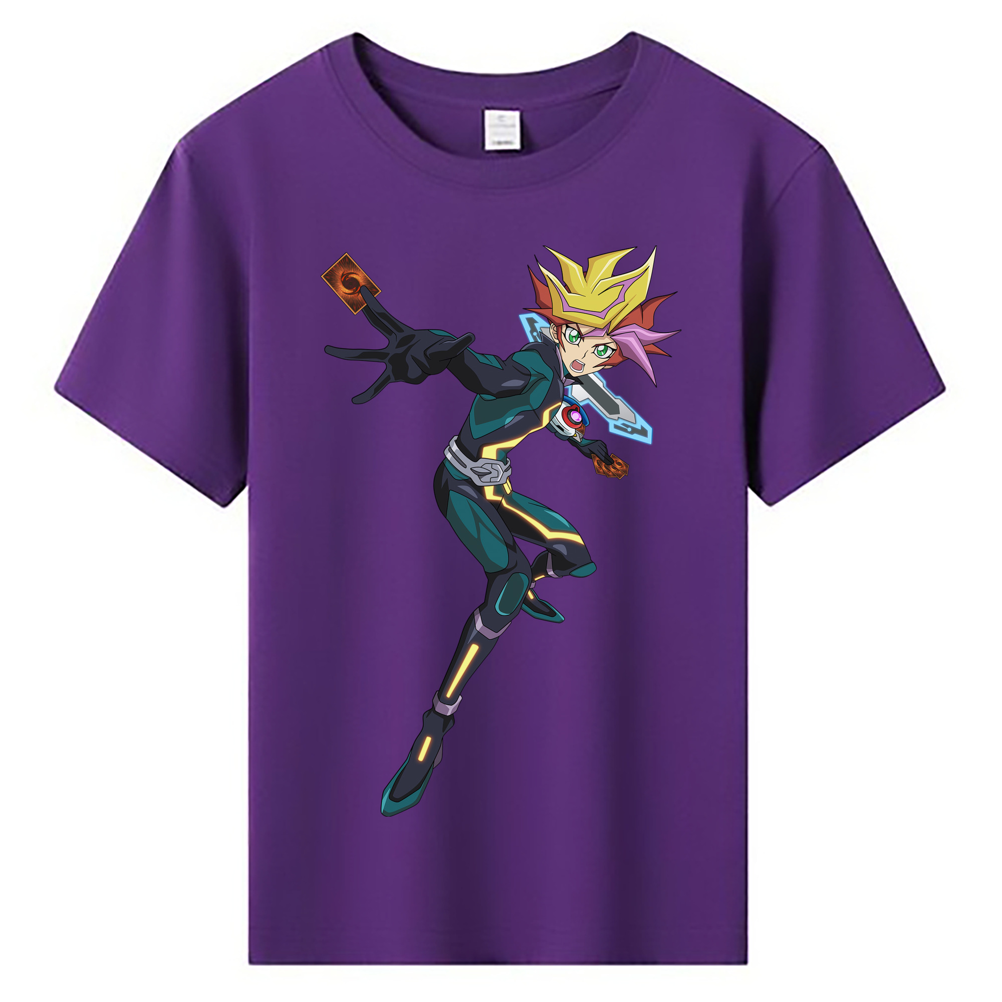 （画像用） 遊☆戯☆王 Yu-Gi-Oh! 綿100％キッズTシャツ（フロントプリント）