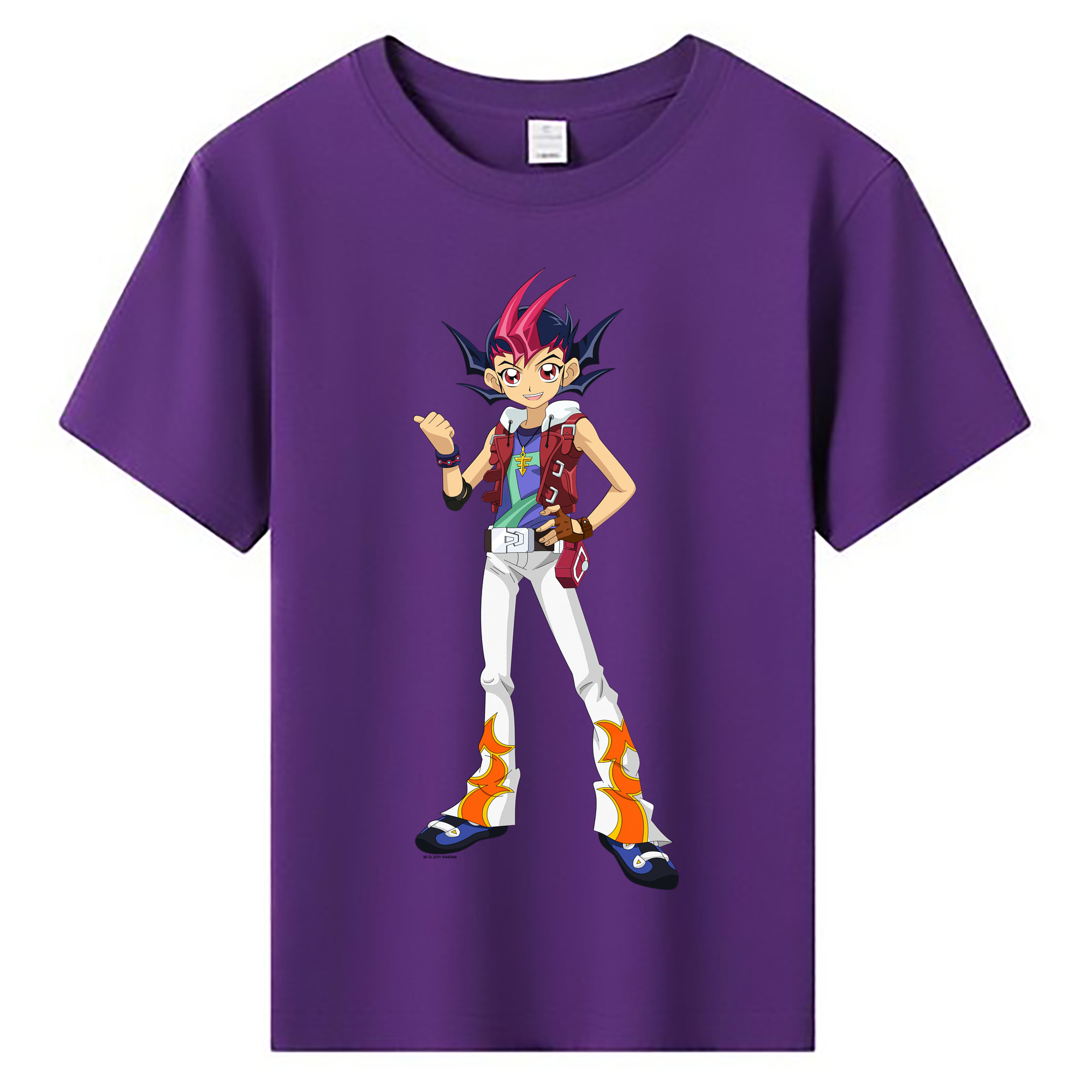 （画像用） 遊☆戯☆王 Yu-Gi-Oh! 綿100％キッズTシャツ（フロントプリント）