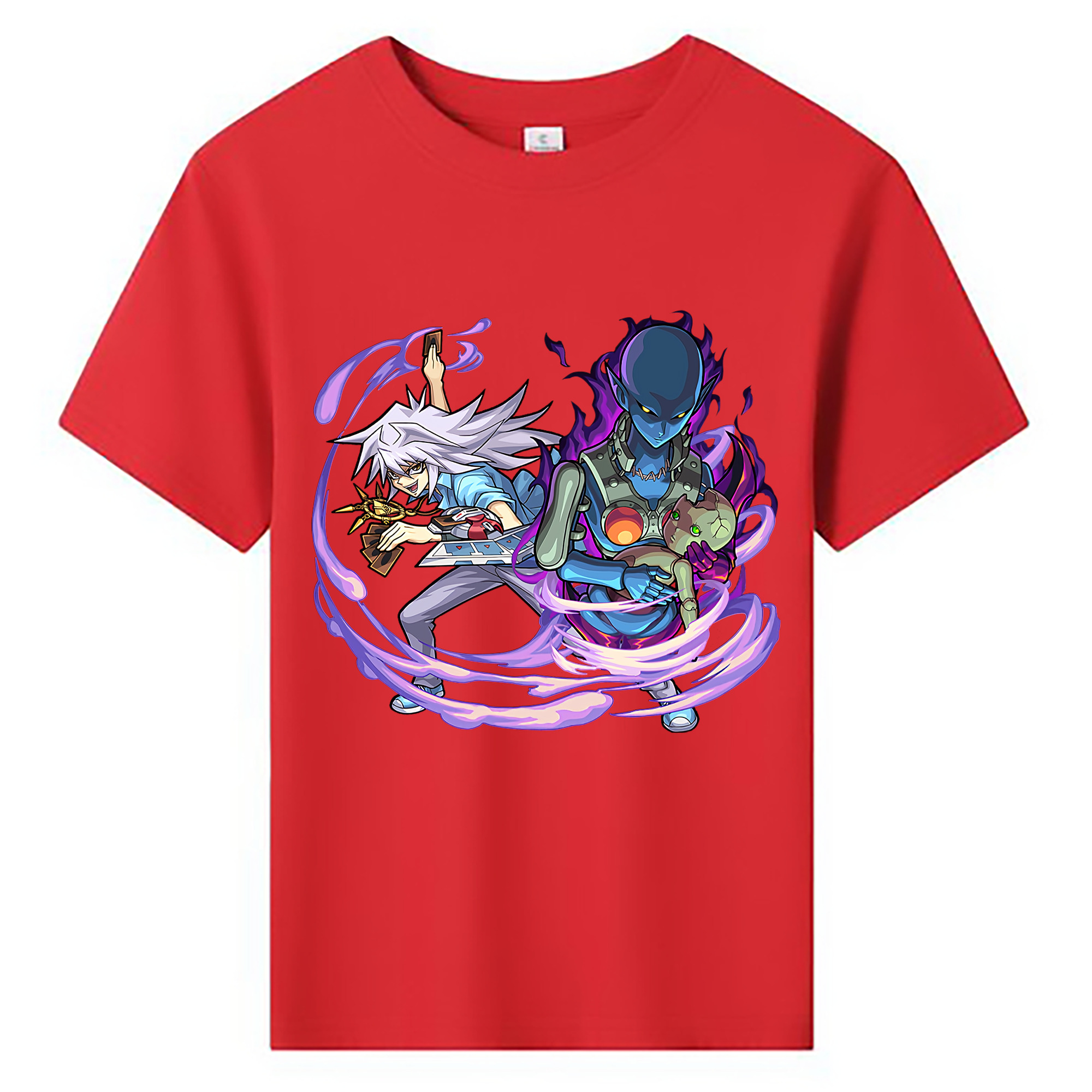 （画像用） 遊☆戯☆王 Yu-Gi-Oh! 綿100％キッズTシャツ（フロントプリント）