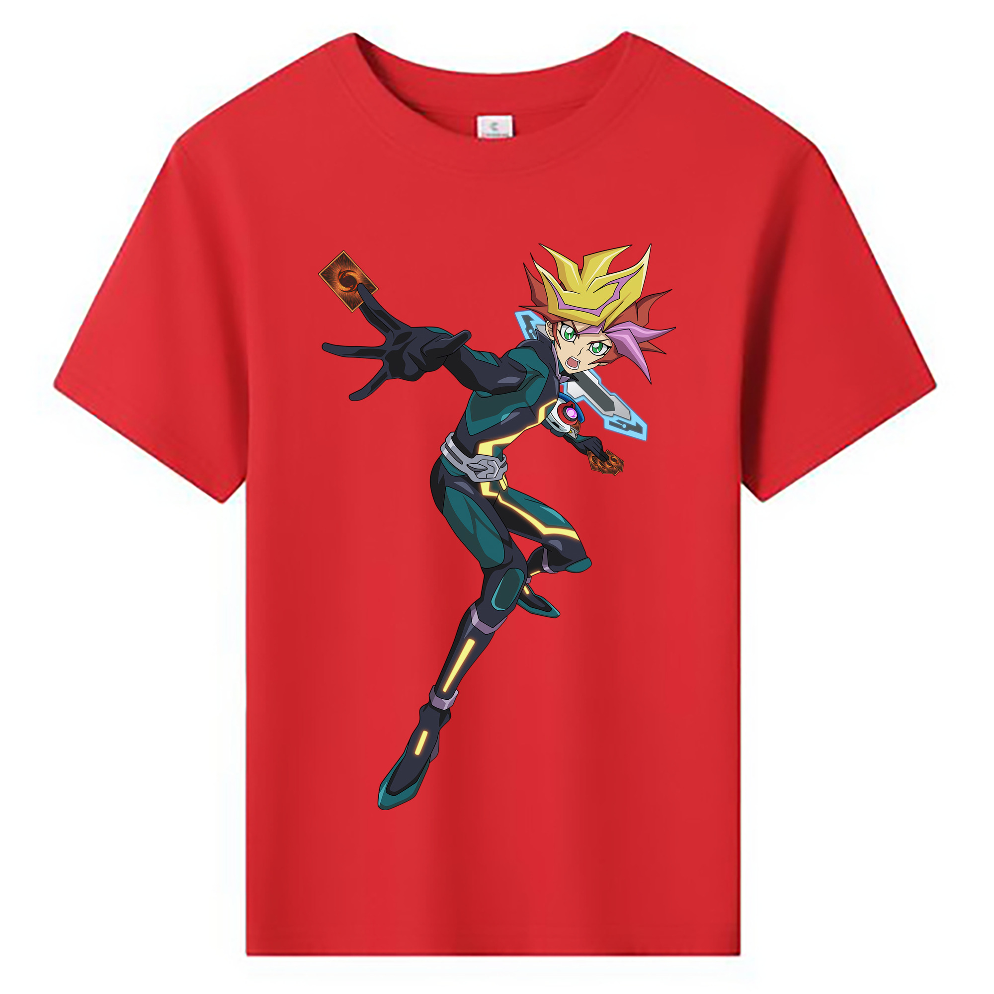 （画像用） 遊☆戯☆王 Yu-Gi-Oh! 綿100％キッズTシャツ（フロントプリント）