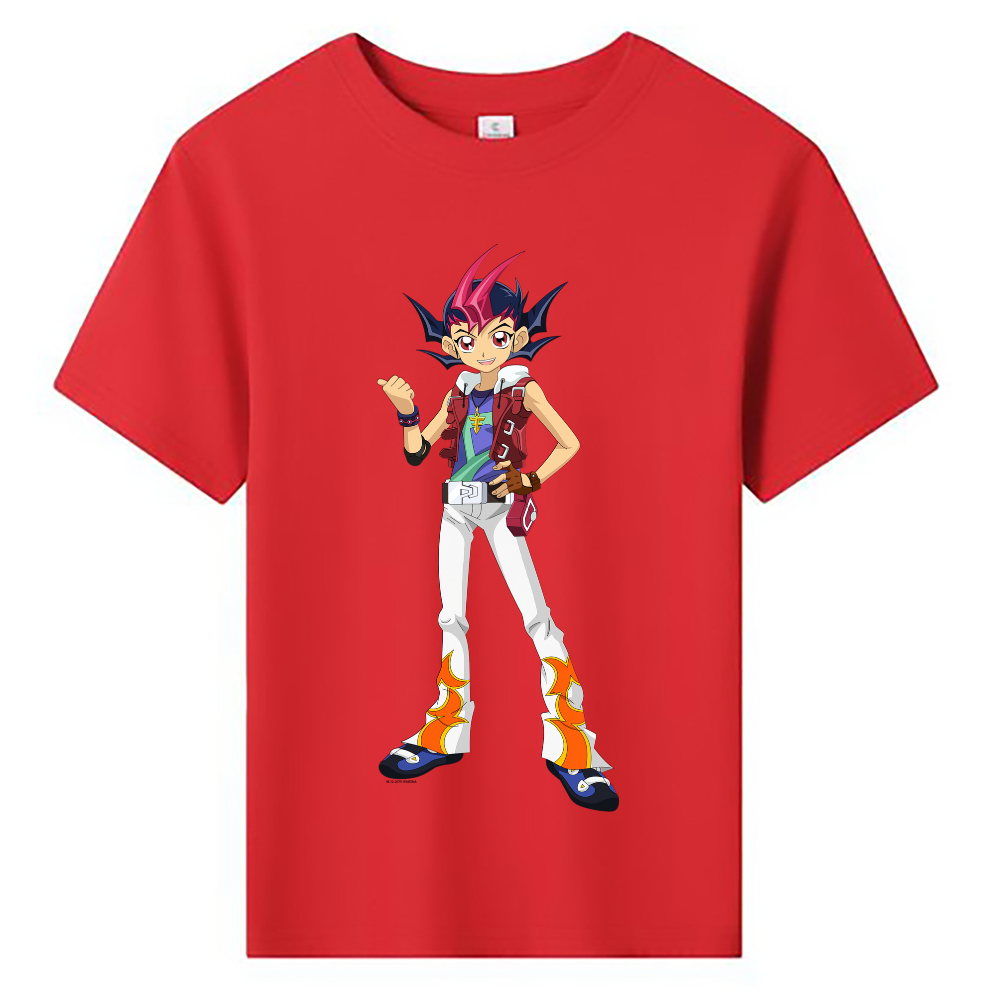 （画像用） 遊☆戯☆王 Yu-Gi-Oh! 綿100％キッズTシャツ（フロントプリント）