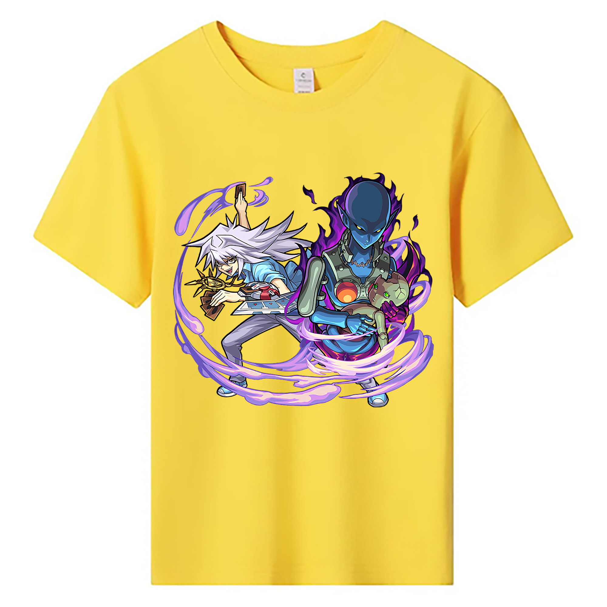 （画像用） 遊☆戯☆王 Yu-Gi-Oh! 綿100％キッズTシャツ（フロントプリント）