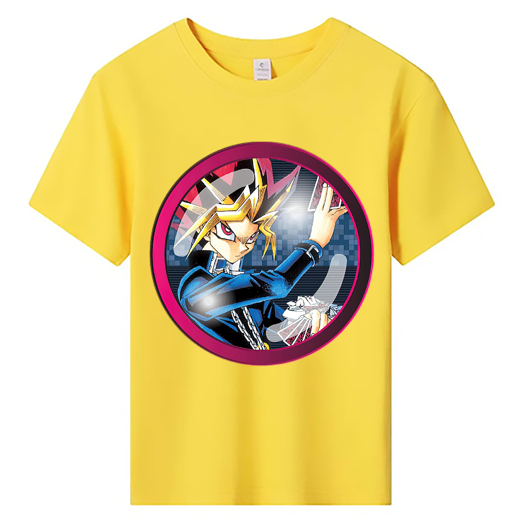 （画像用） 遊☆戯☆王 Yu-Gi-Oh! 綿100％キッズTシャツ（フロントプリント）
