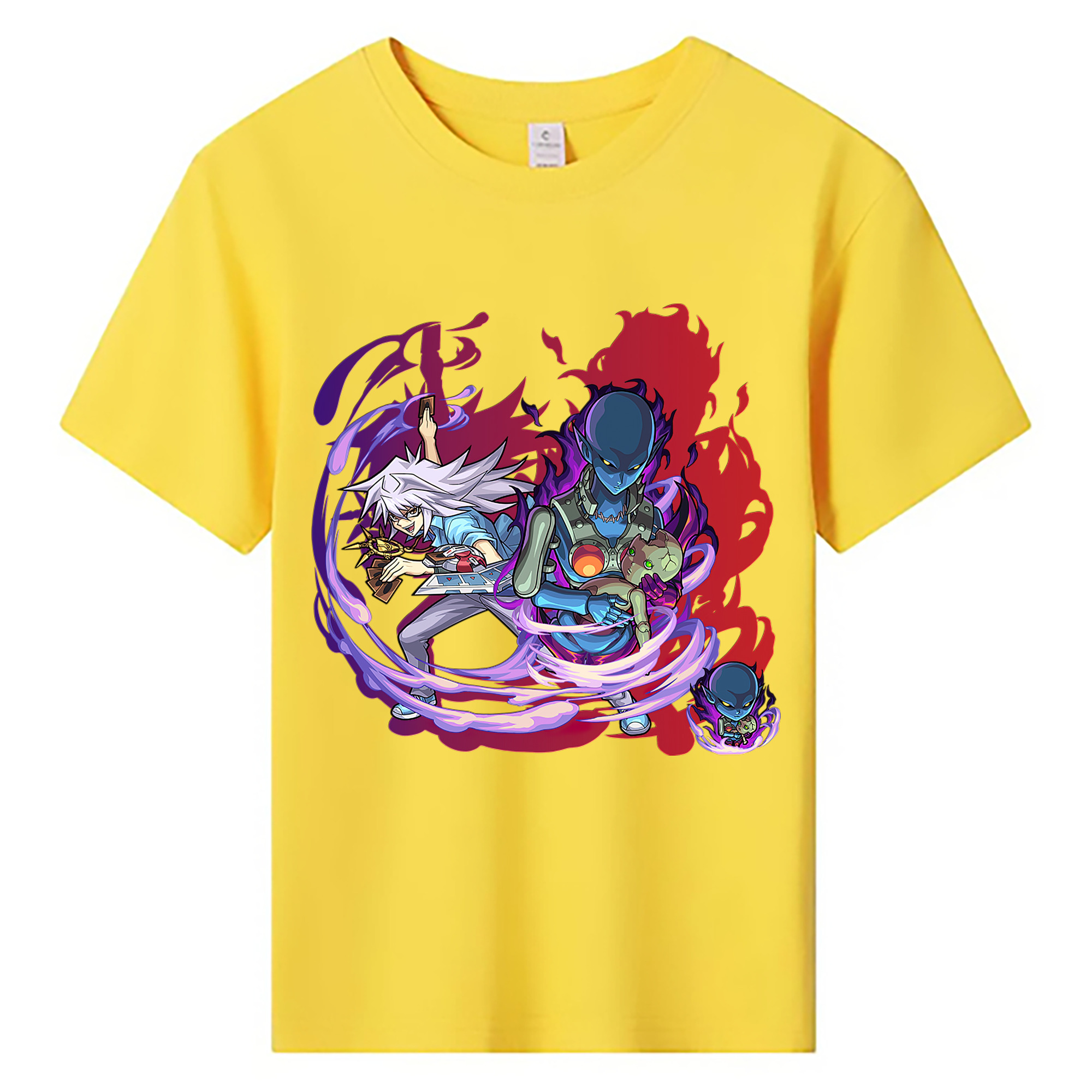 （画像用） 遊☆戯☆王 Yu-Gi-Oh! 綿100％キッズTシャツ（フロントプリント）
