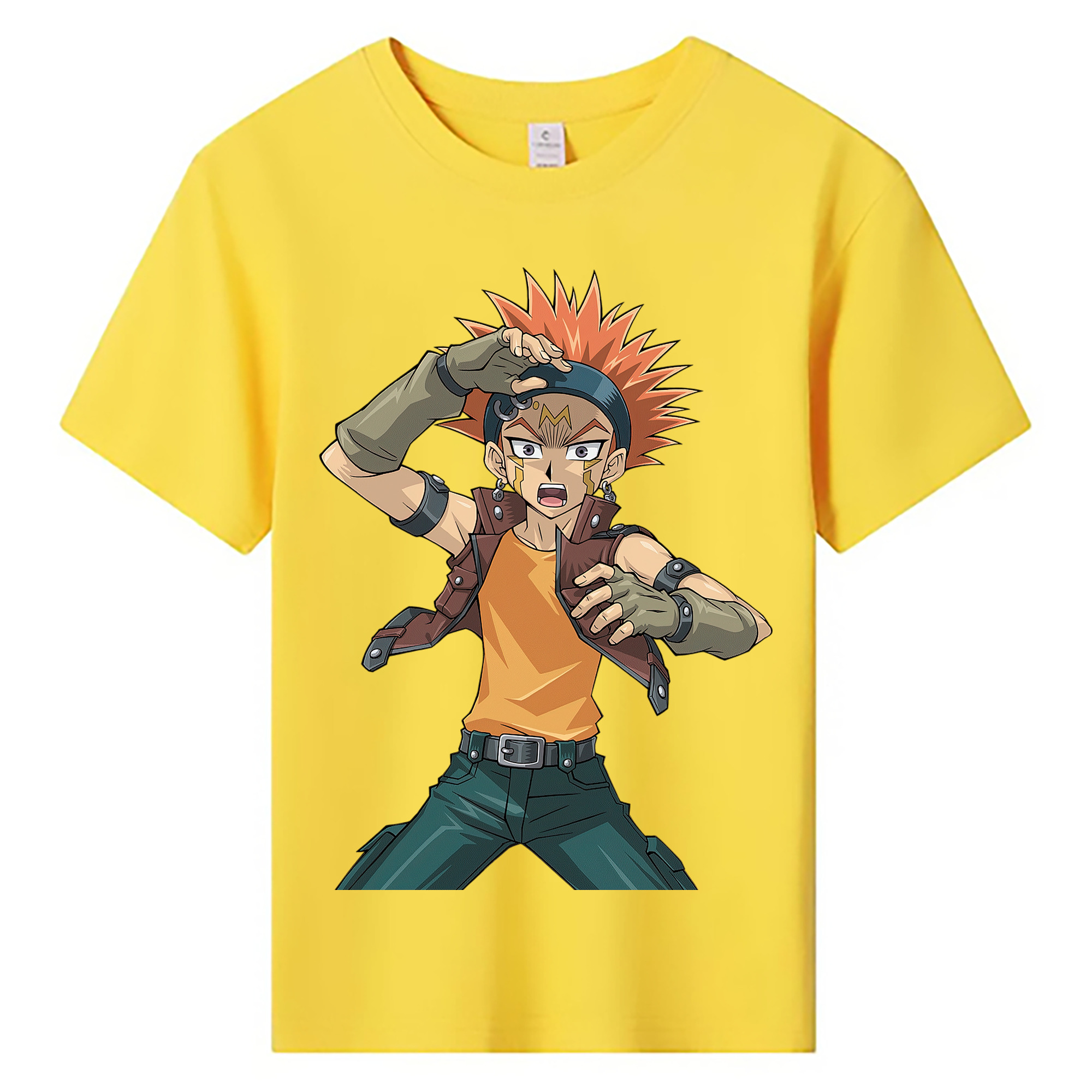 （画像用） 遊☆戯☆王 Yu-Gi-Oh! 綿100％キッズTシャツ（フロントプリント）