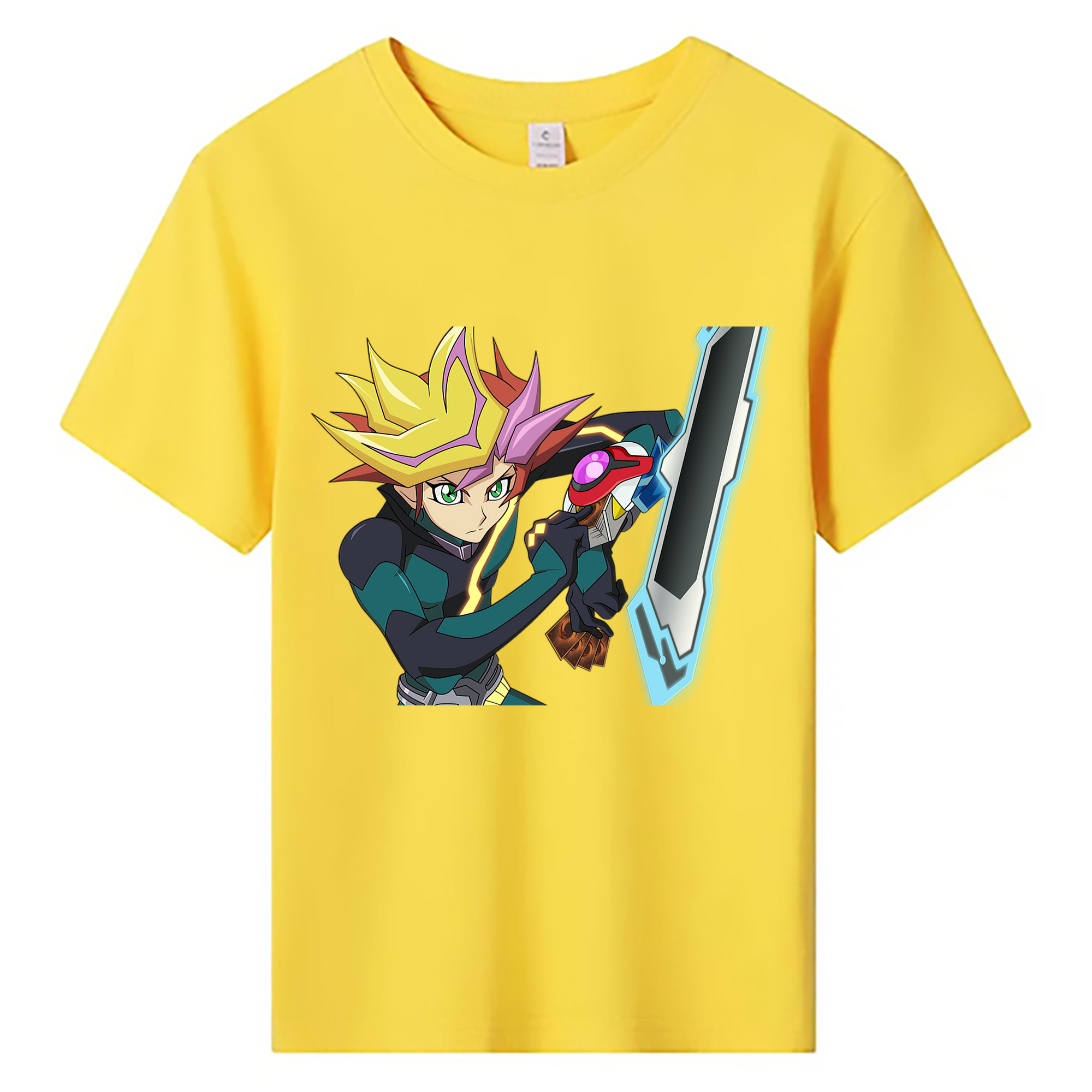 （画像用） 遊☆戯☆王 Yu-Gi-Oh! 綿100％キッズTシャツ（フロントプリント）