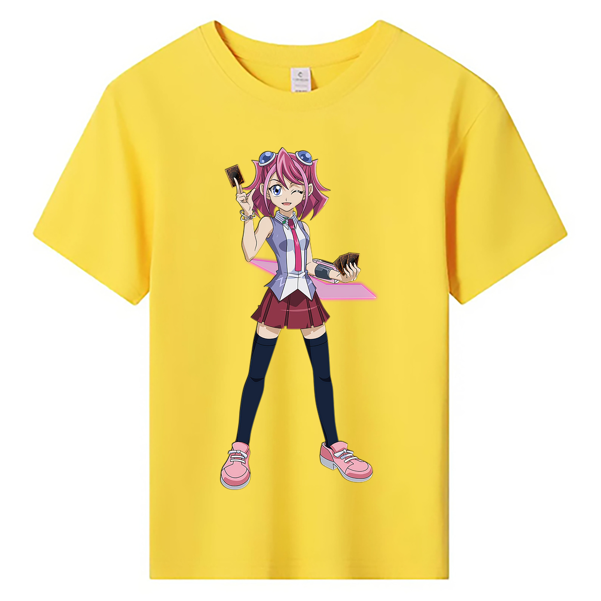 （画像用） 遊☆戯☆王 Yu-Gi-Oh! 綿100％キッズTシャツ（フロントプリント）