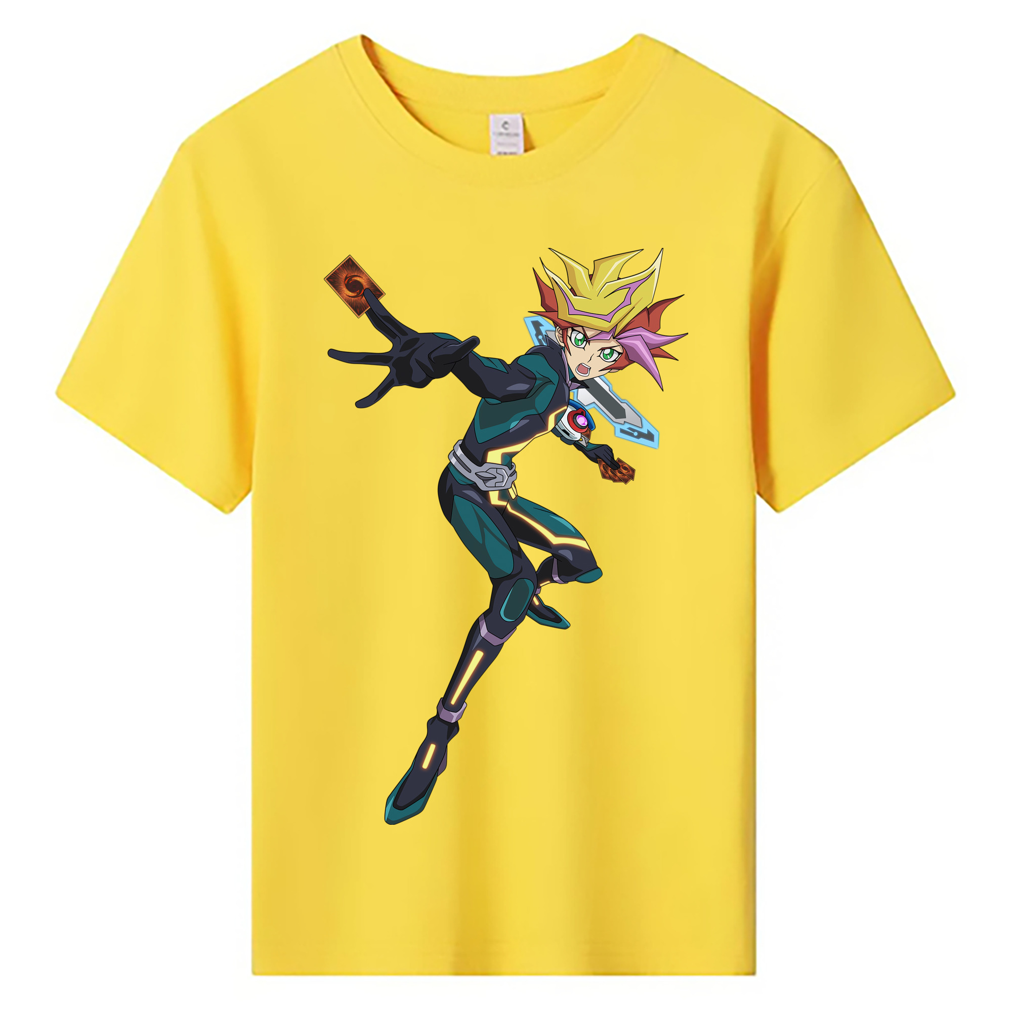（画像用） 遊☆戯☆王 Yu-Gi-Oh! 綿100％キッズTシャツ（フロントプリント）